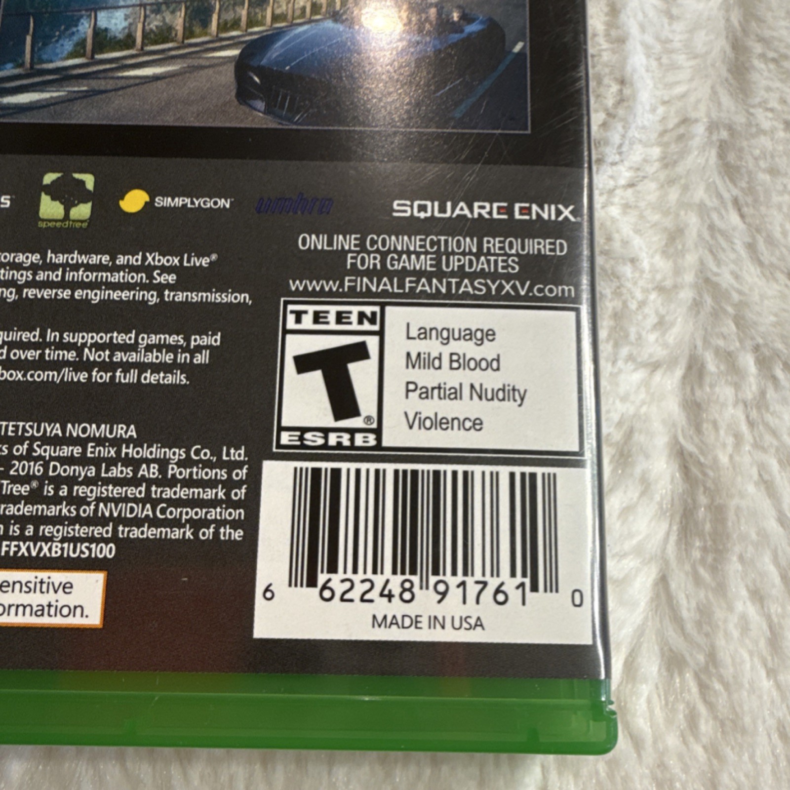 Square Enix Final Fantasy XV Xbox One 2016 NTSC-U/C T Action Role Playing Game