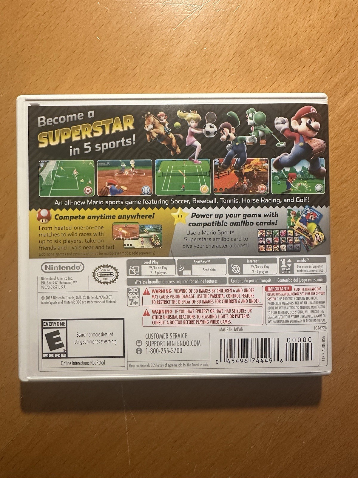 Nintendo 3DS Game – Mario Sports Superstars (Case & Game Cartridge, Manual)
