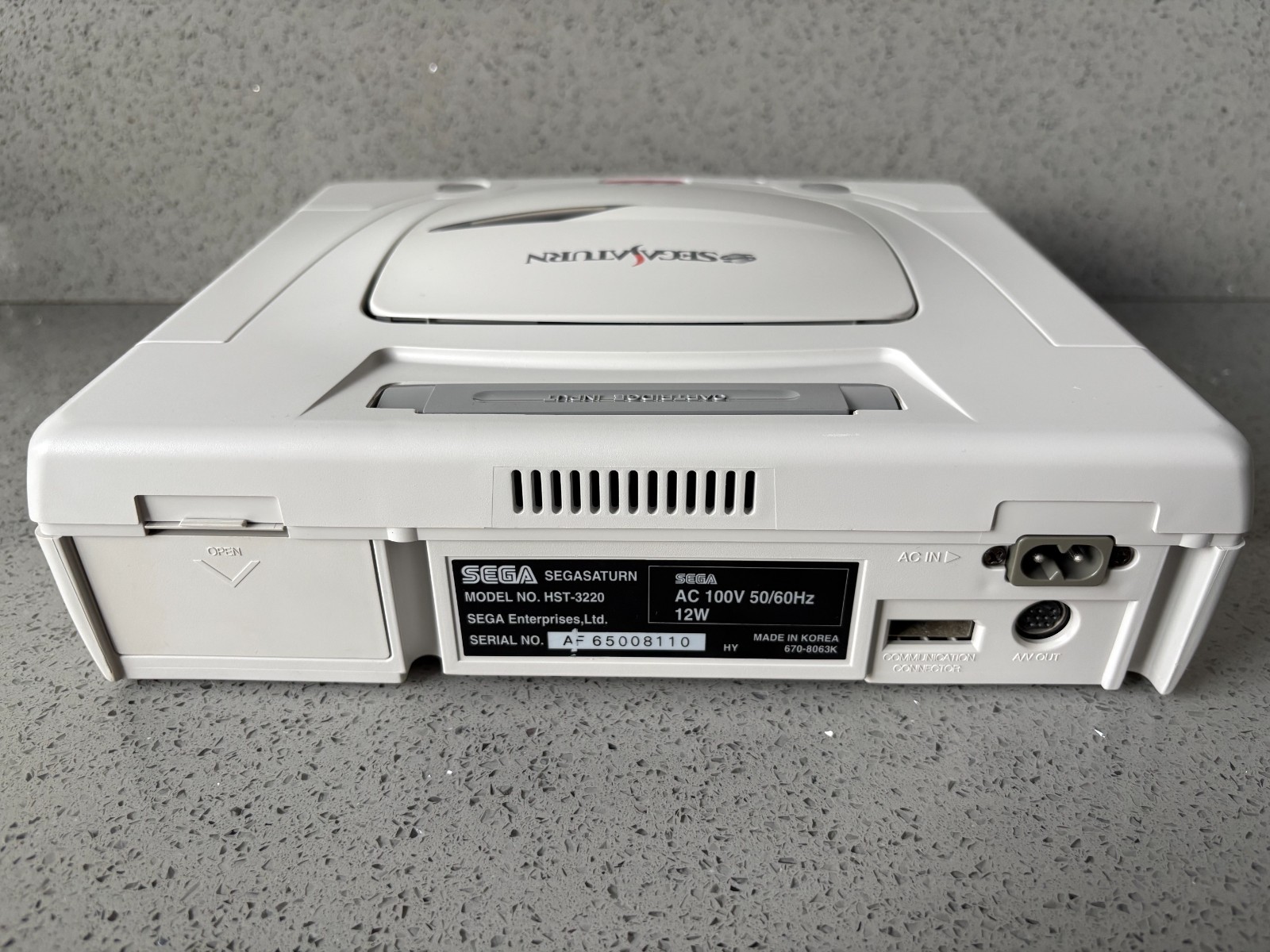 SEGA SATURN SAROO CONSOLE W/ 256GB SD CARD CONTROLLER W/ NEW POWER & AV CABLES