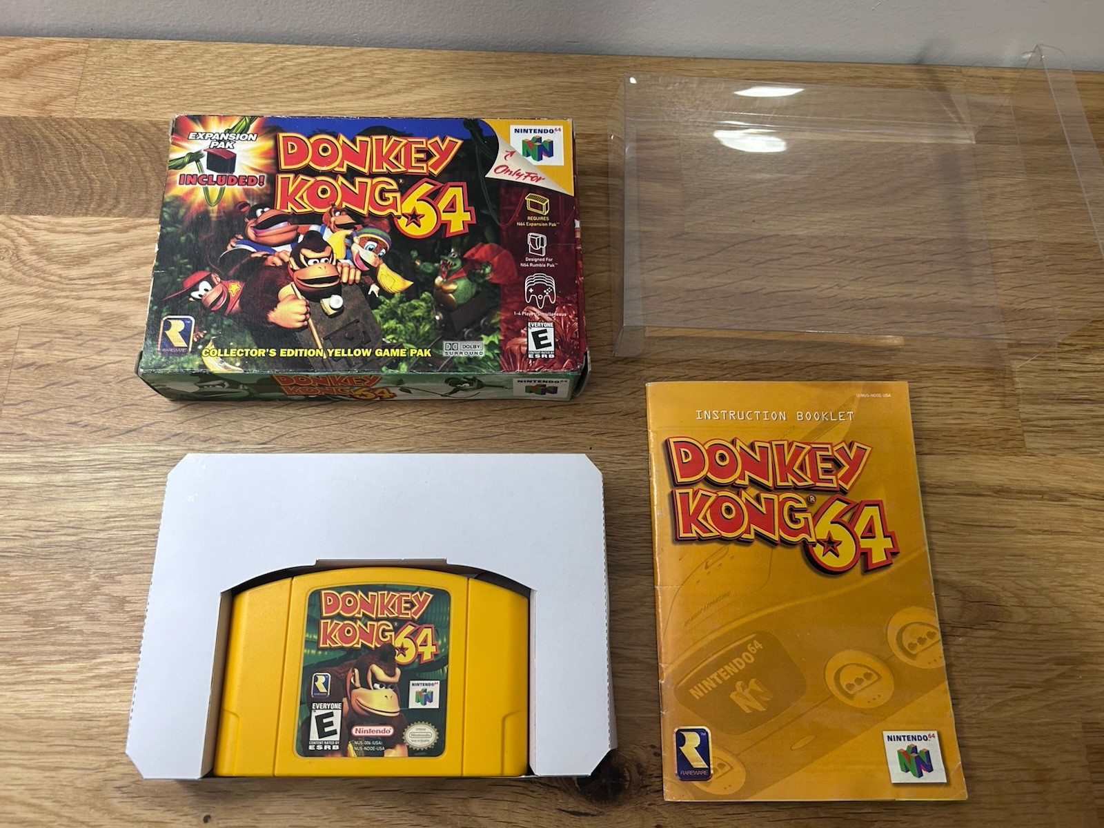 Donkey Kong 64 N64 CIB Complete In Box Collector’s Edition Yellow Cart No ExPak
