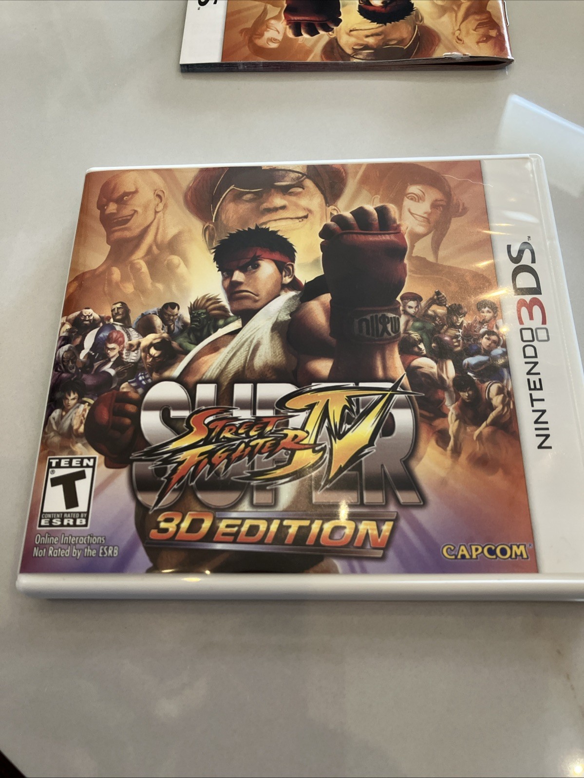 Super Street Fighter IV 3D Edition, Nintendo 3DS Lenticular Slipcover CIB Tested
