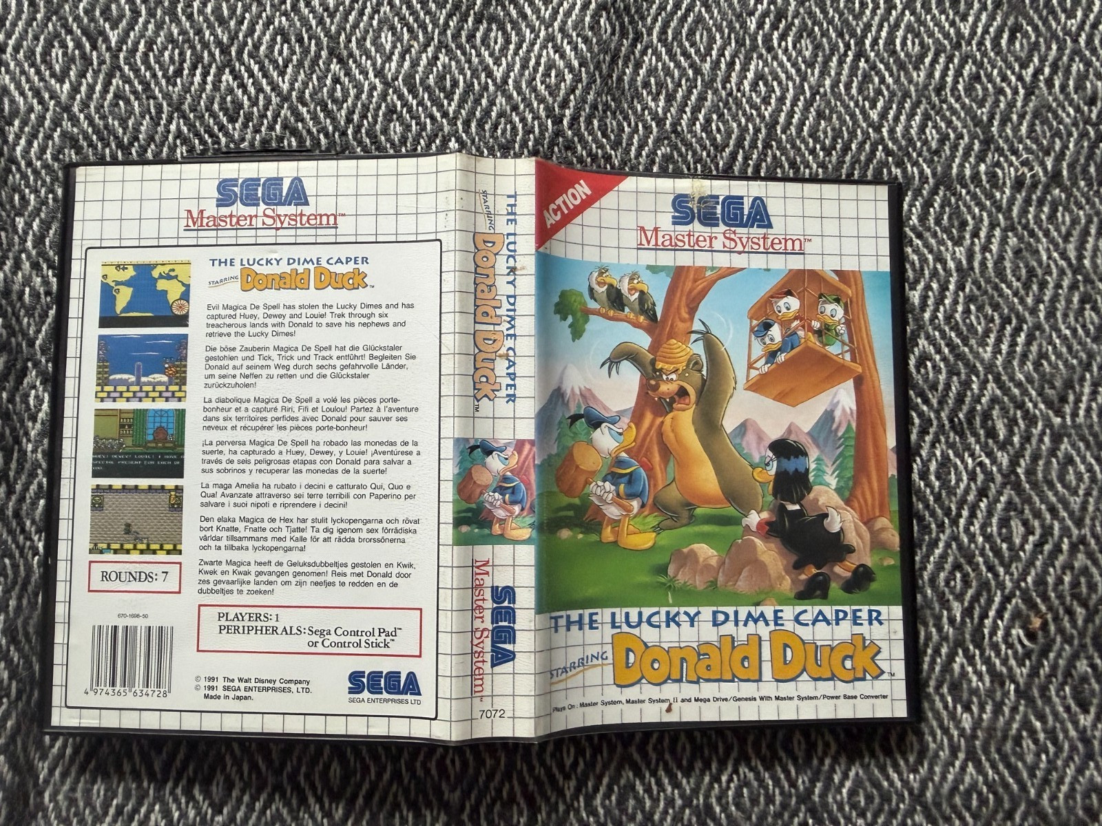 Master System The Lucky Dime Caper Starring Donald Duck PAL *REGION FREE*