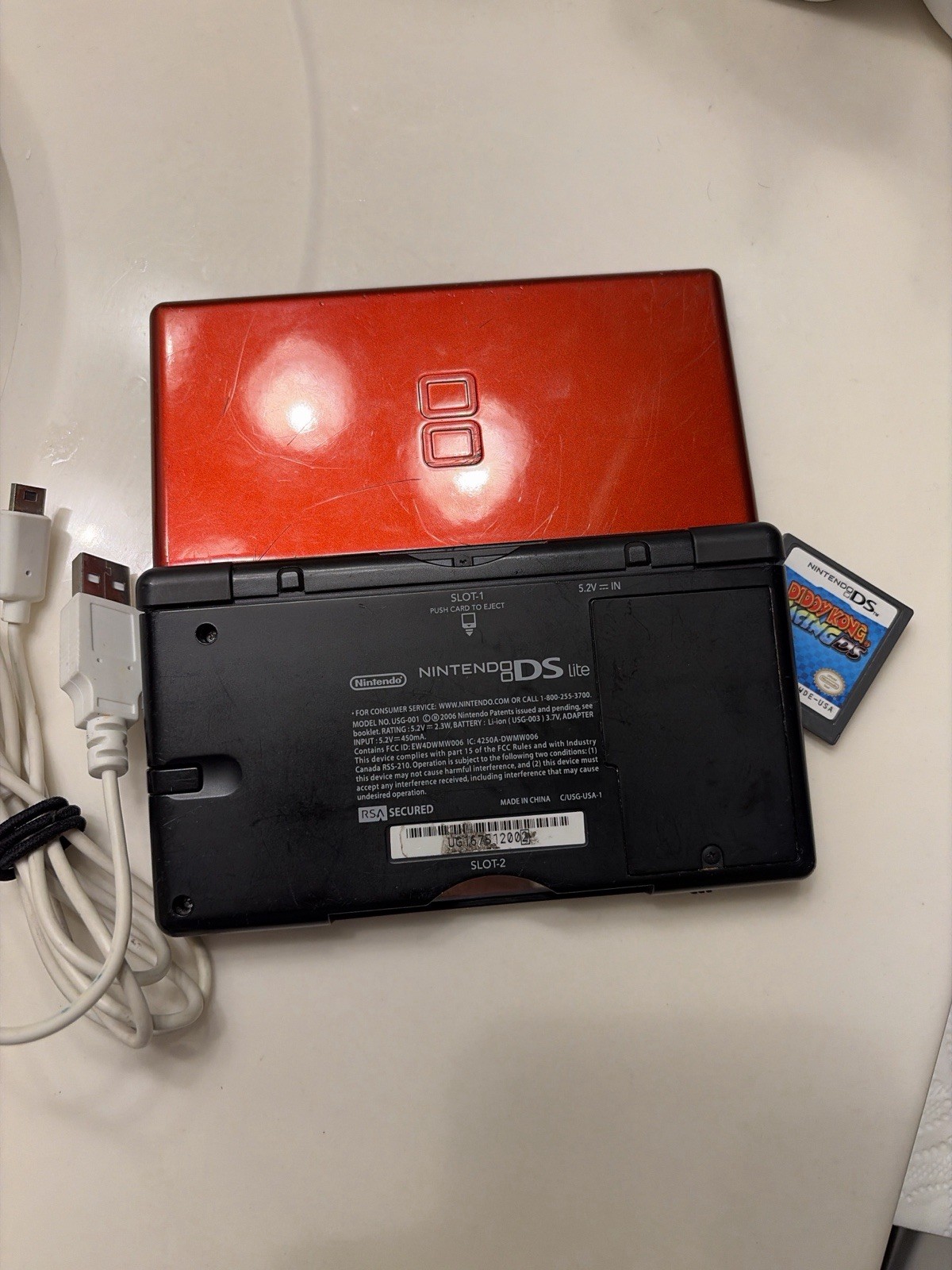 Nintendo DS Lite Crimson Handheld System – Red/Black