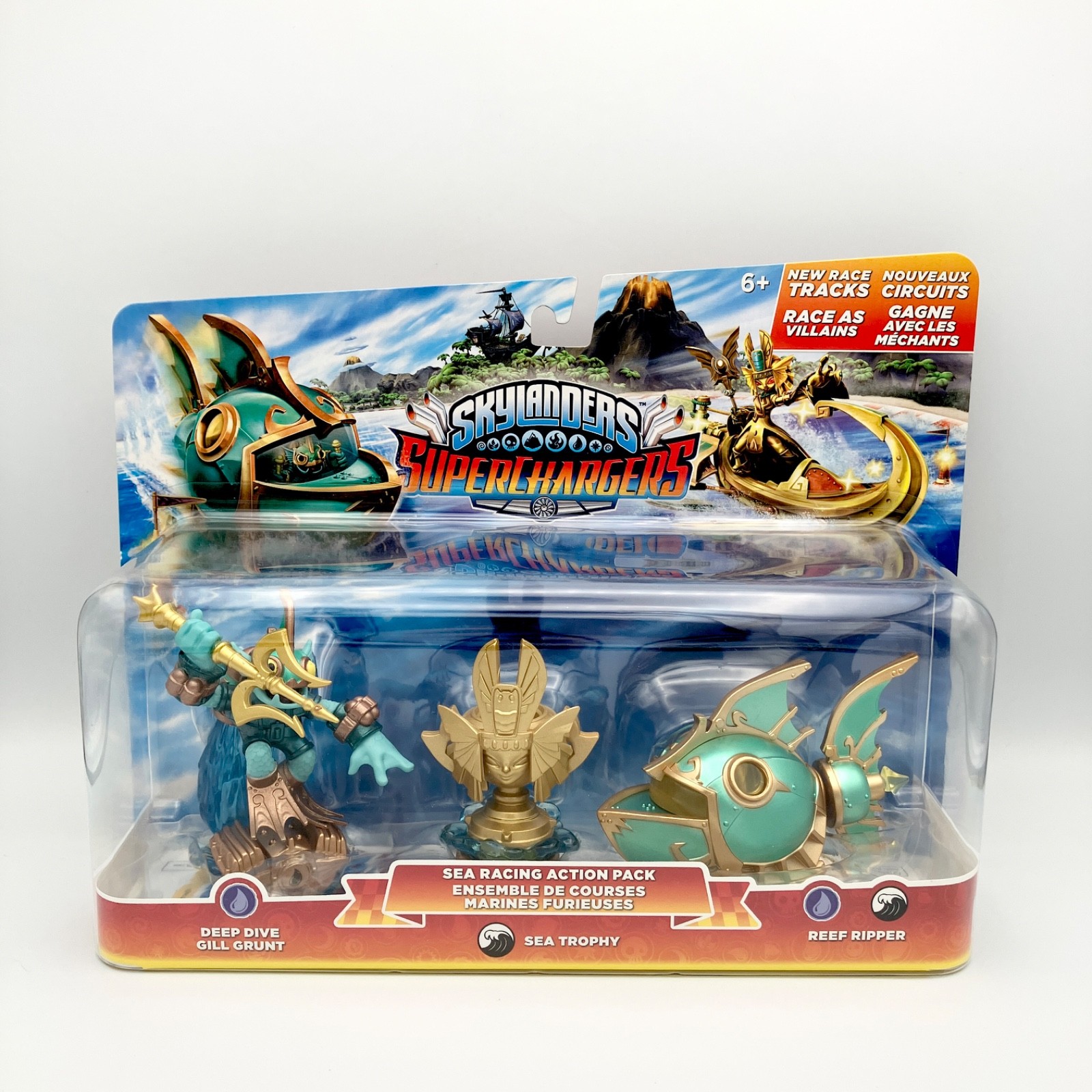 Skylanders Superchargers Sea Racing Action Pack Deep Dive Gill Grunt NEW SEALED