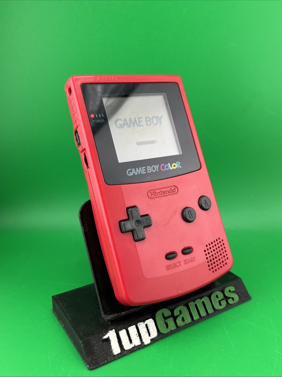 Nintendo GameBoy Color GBC Berry Red Handheld Console CGB-001 Tested (T37)