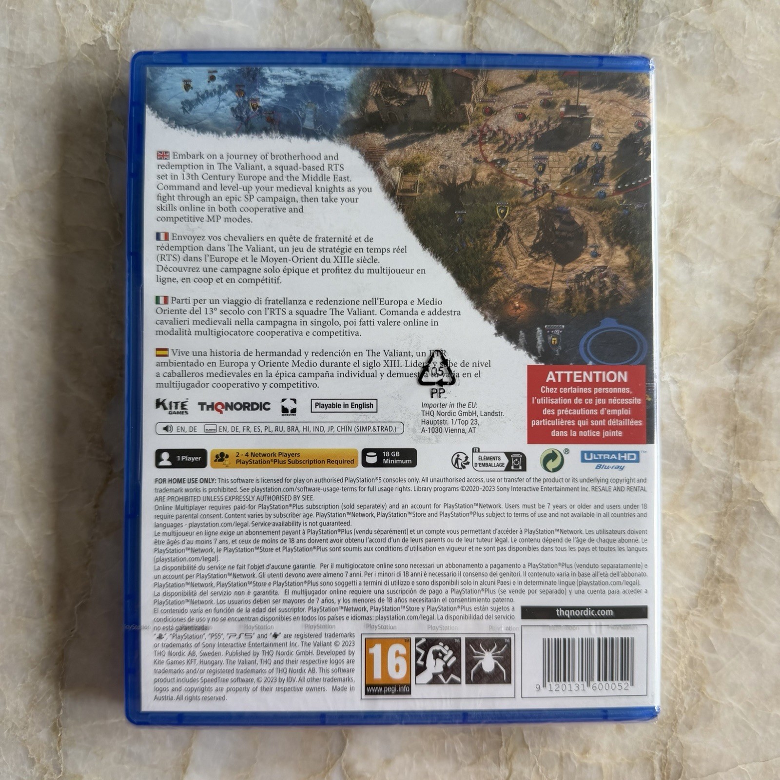 THQ Nordic The Valiant Sony PlayStation 5 PAL PEGI 16 RTS Strategy Multiplayer