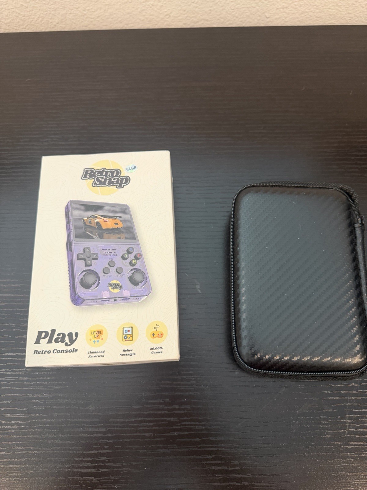 Retro Snap Play 64GB Handheld Console Built-In Games 720p HD Region Free White