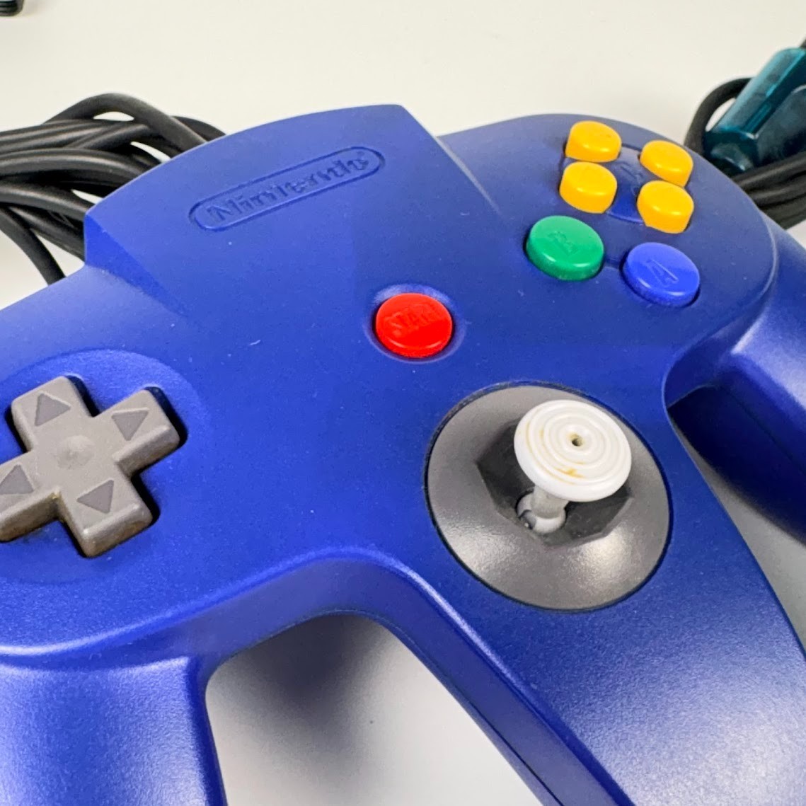 Nintendo N64 Ice Blue Console Set (Jumper Pak) Modified to Play US/Jp Games