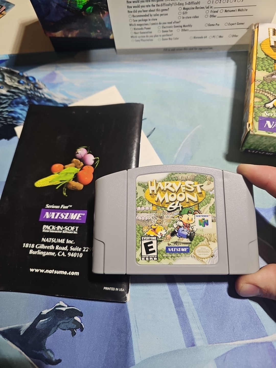 Harvest Moon 64 N64 CIB Box And Inserts Registration Card Authentic 🇺🇸