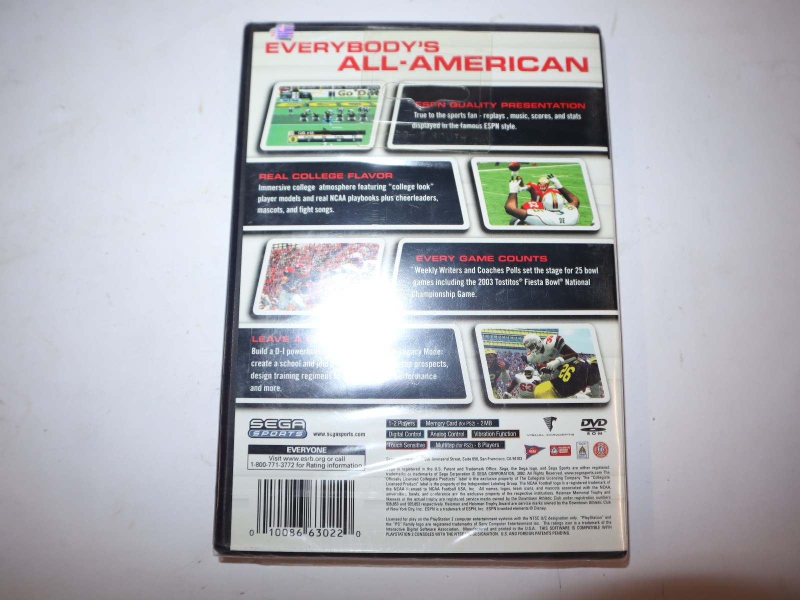 NCAA College Football 2K3 (Sony PlayStation 2, 2002) NEW SEALED