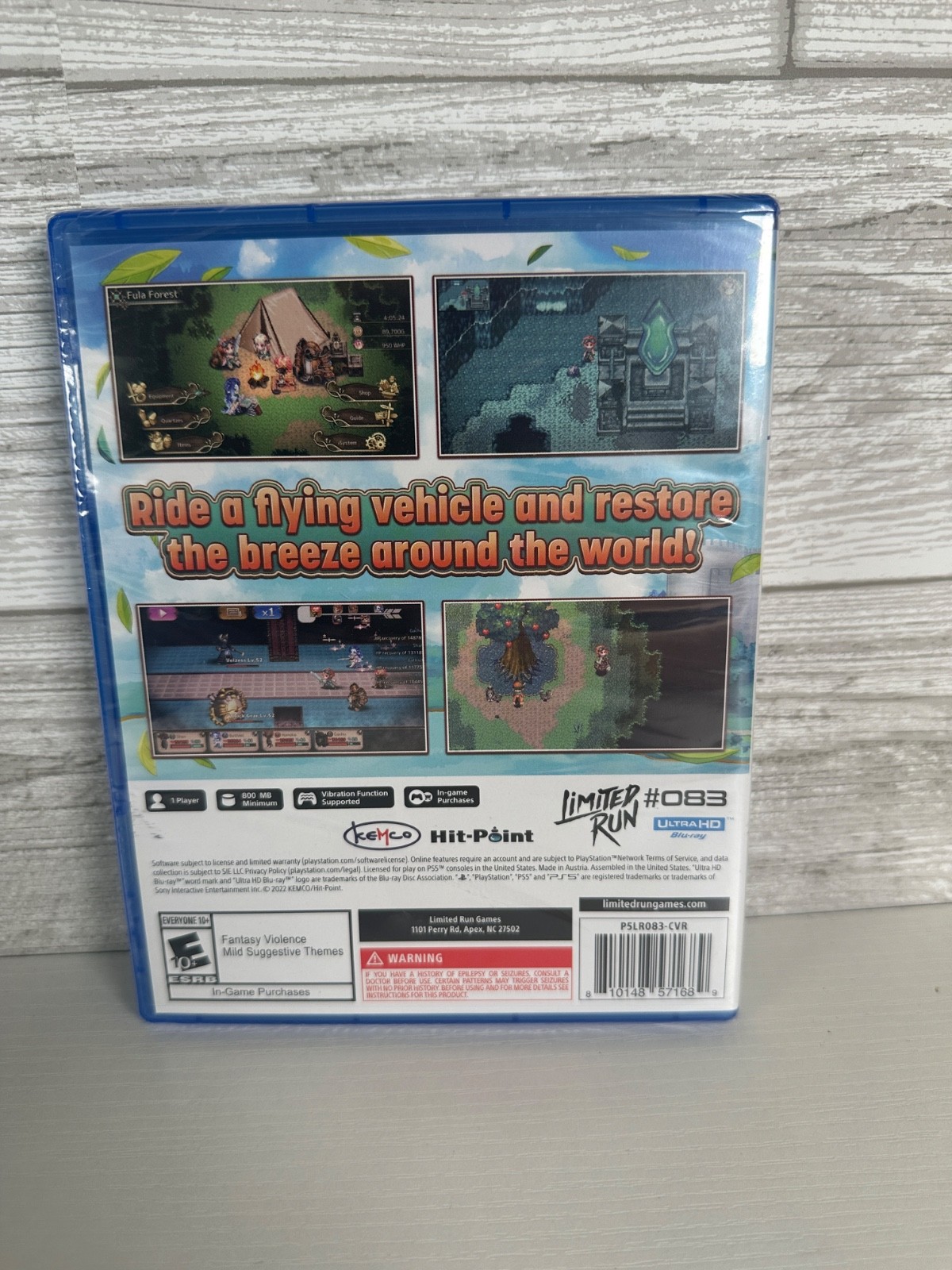 PlayStation 5 Gale of Windoria Brand New and Sealed Limited Run #083