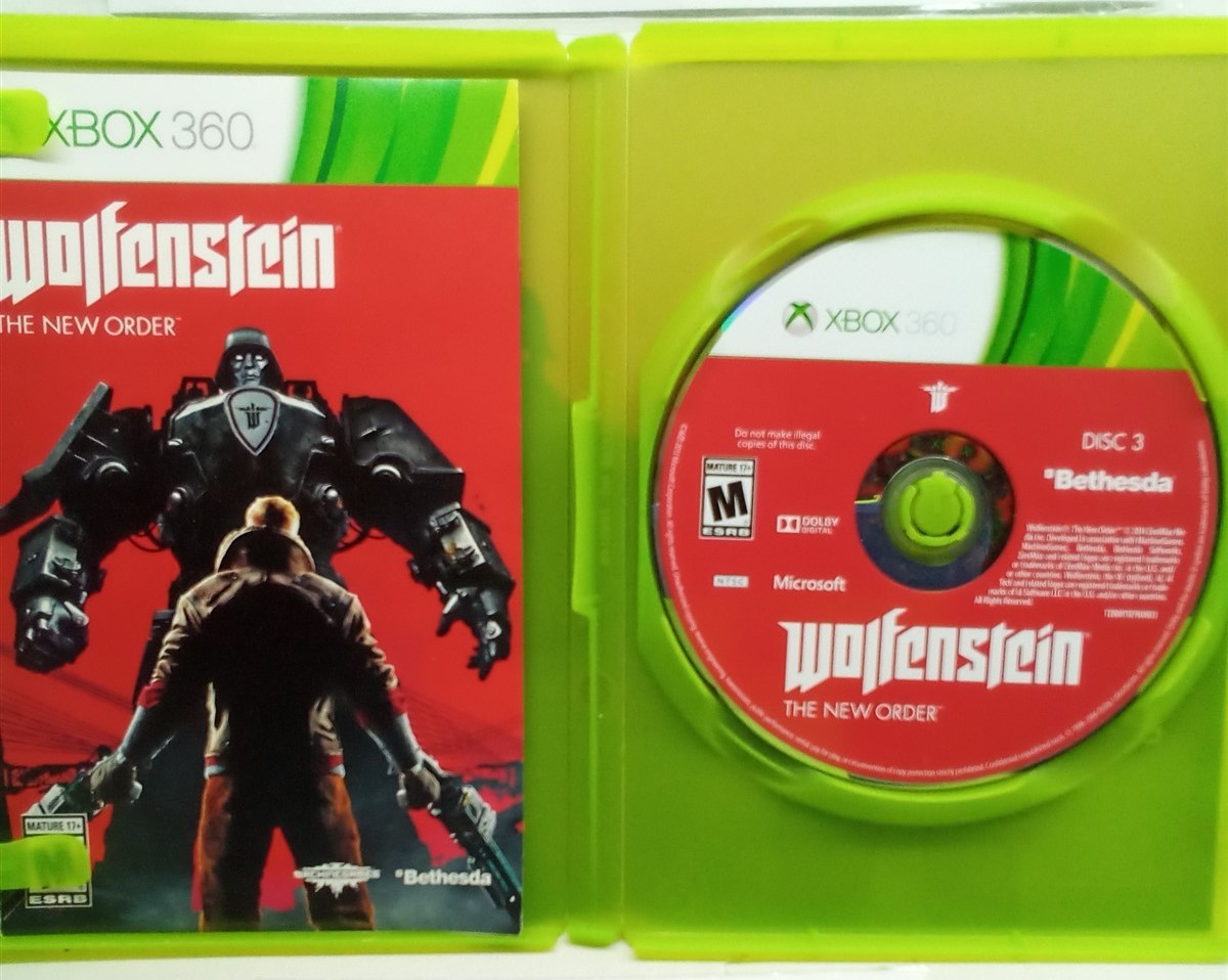Wolfenstein: The New Order (Xbox 360, 2014) Complete Tested Working – Free Ship