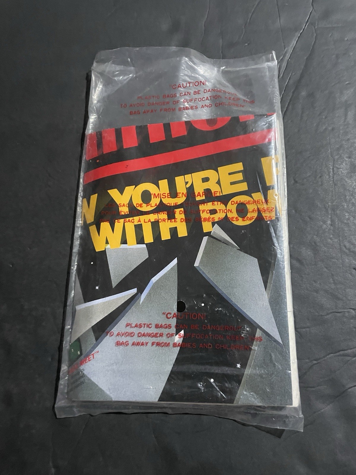 Nintendo NES Original paperwork Warranty Poster Plastic Bag Mario Manual Etc
