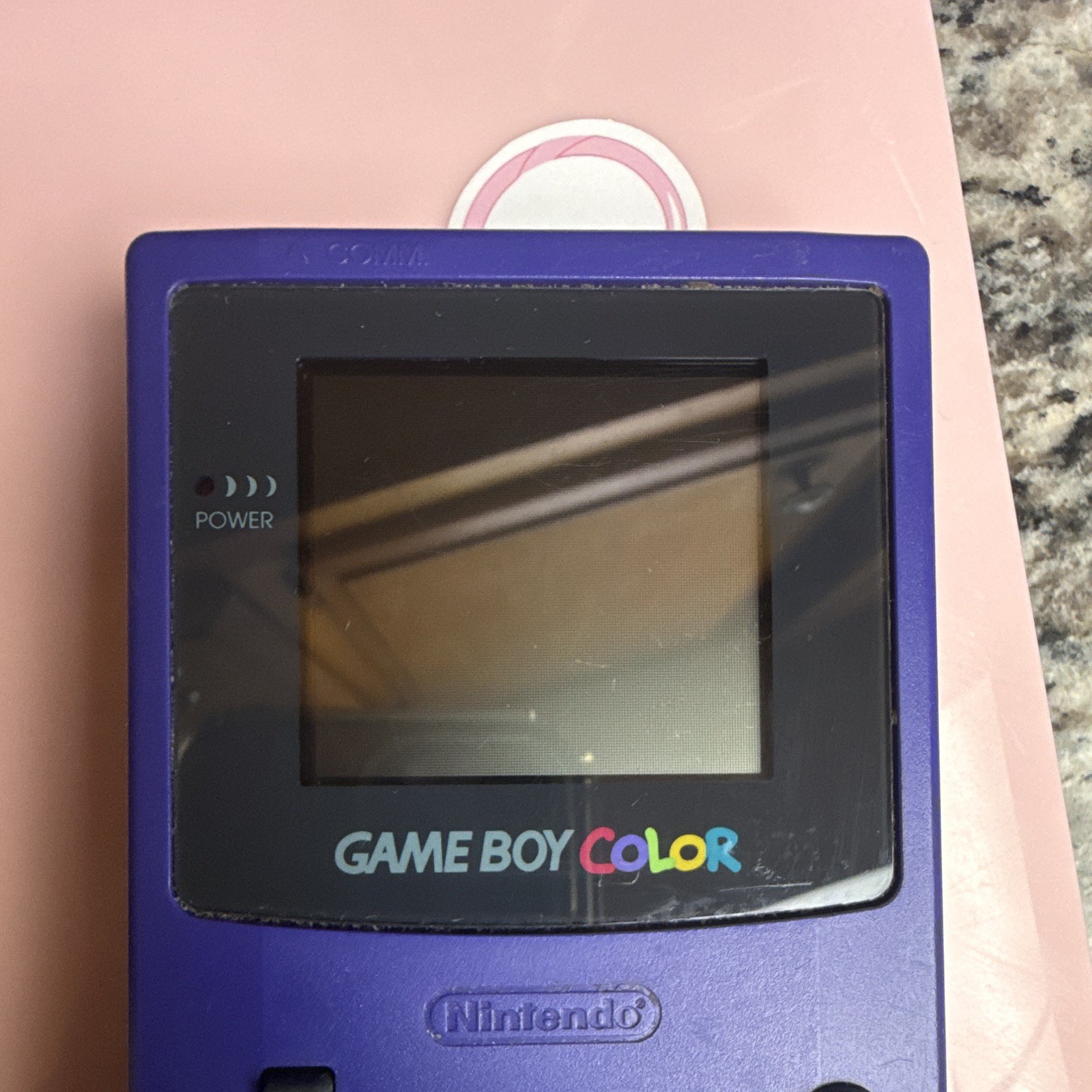 Nintendo Game Boy Color Purple Handheld Console CGB-001 Color Screen NTSC-U/C