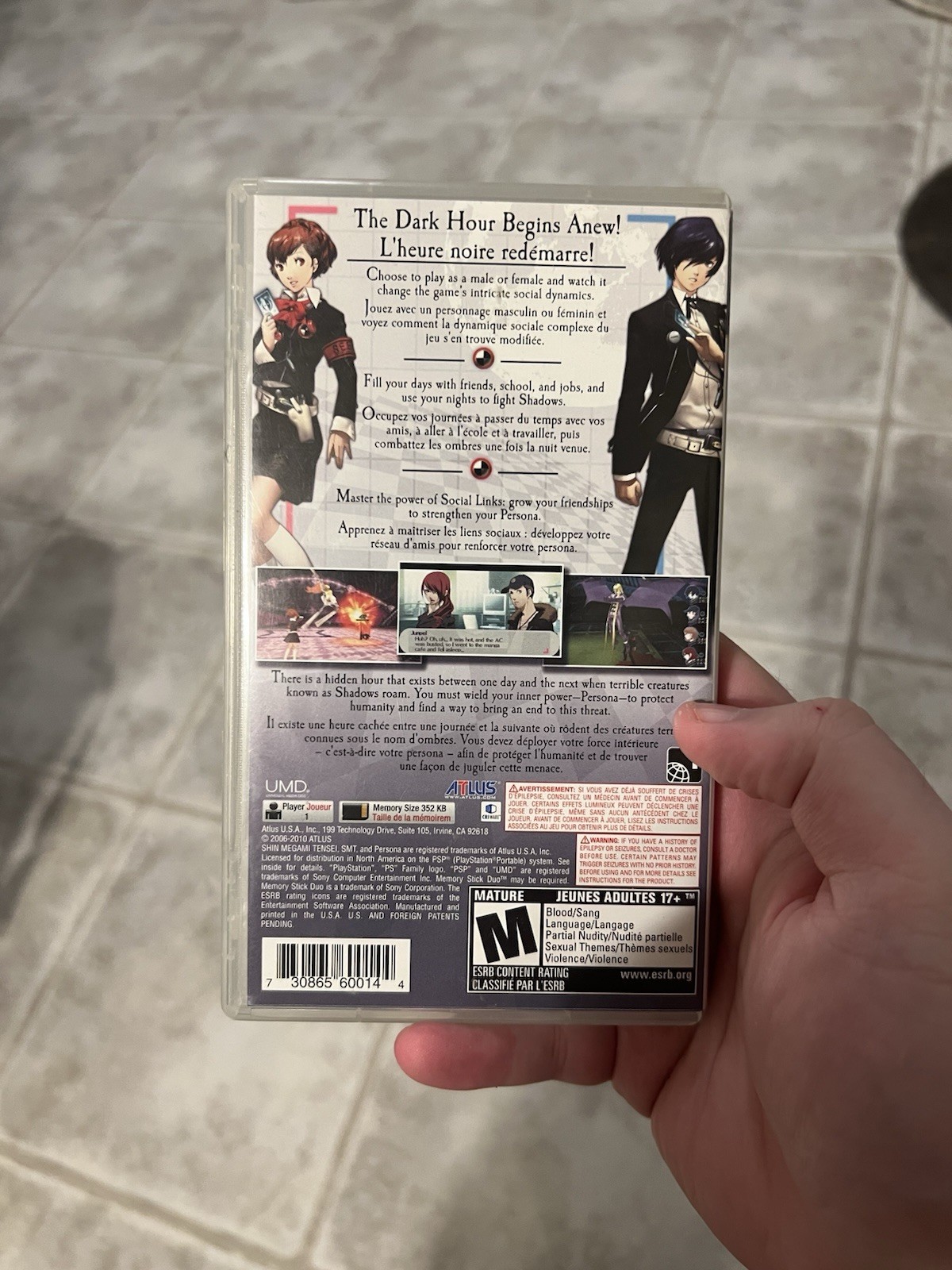 Shin Megami Tensei: Persona 3 Portable (Sony PSP, 2010)
