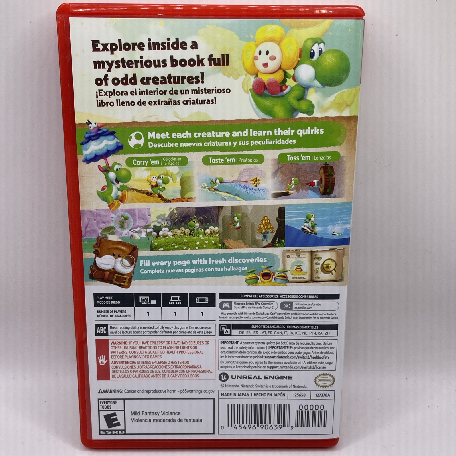 Nintendo Yoshi and the Mysterious Book Nintendo Switch 2 VGC