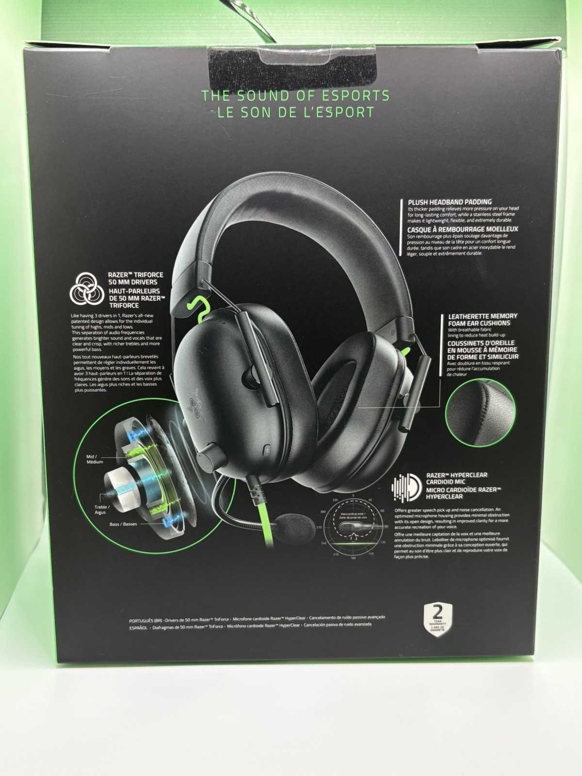 Razer BLACKSHARK V2 X Black Wired Gaming Headset Multi Platform NEW SEALED