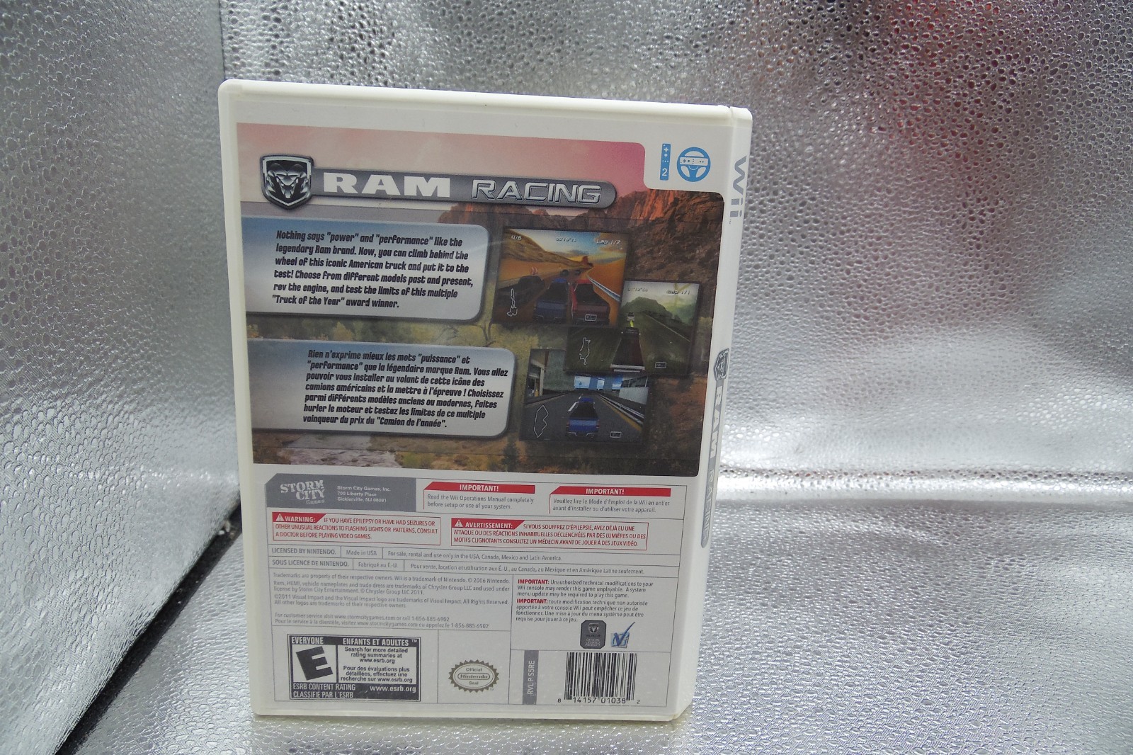 Ram Racing (Nintendo Wii, 2011) CIB