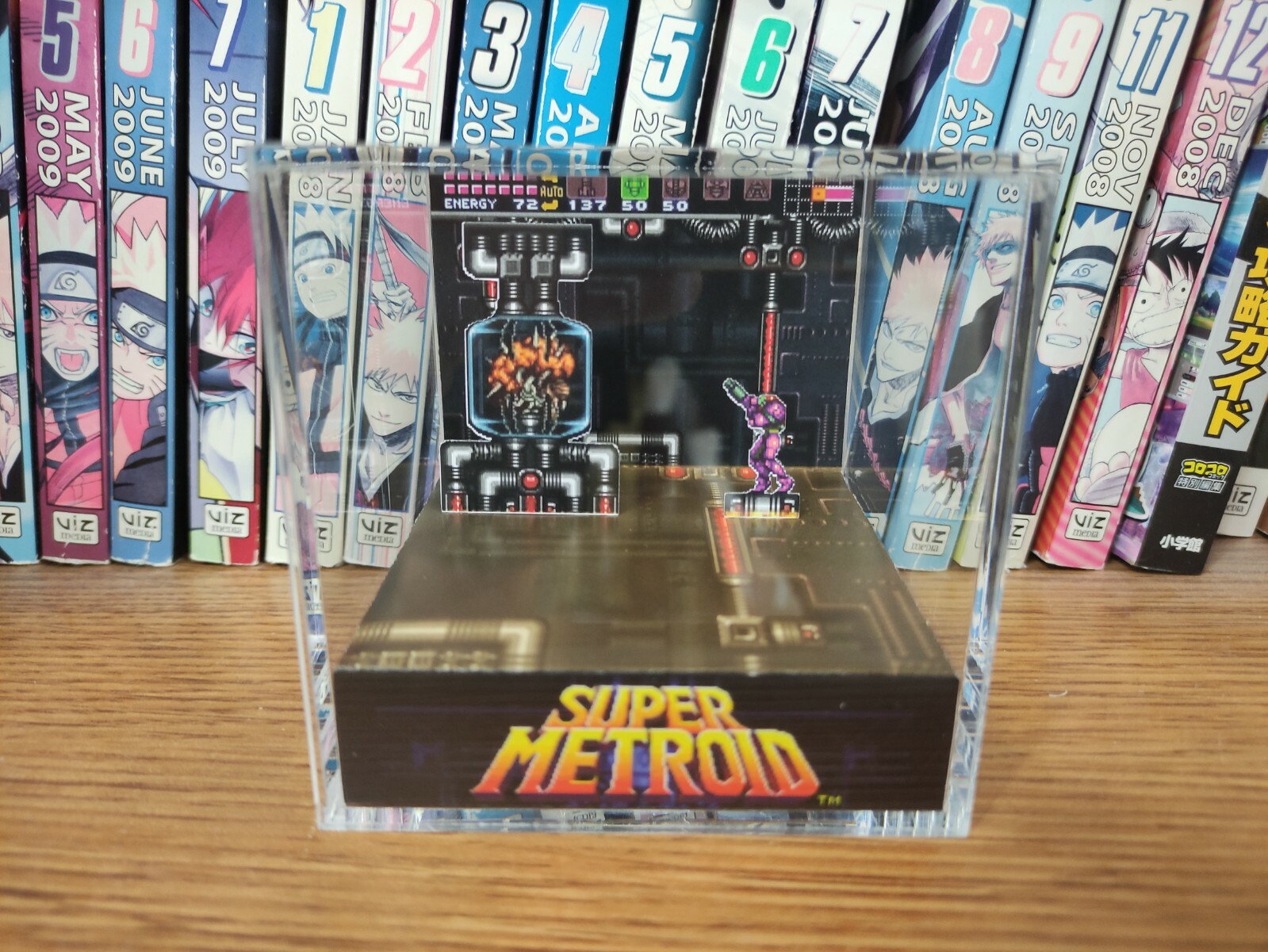 Super Metroid Samus MB Handmade Diorama – Gameboy / Retro Gaming Cube – Fanart