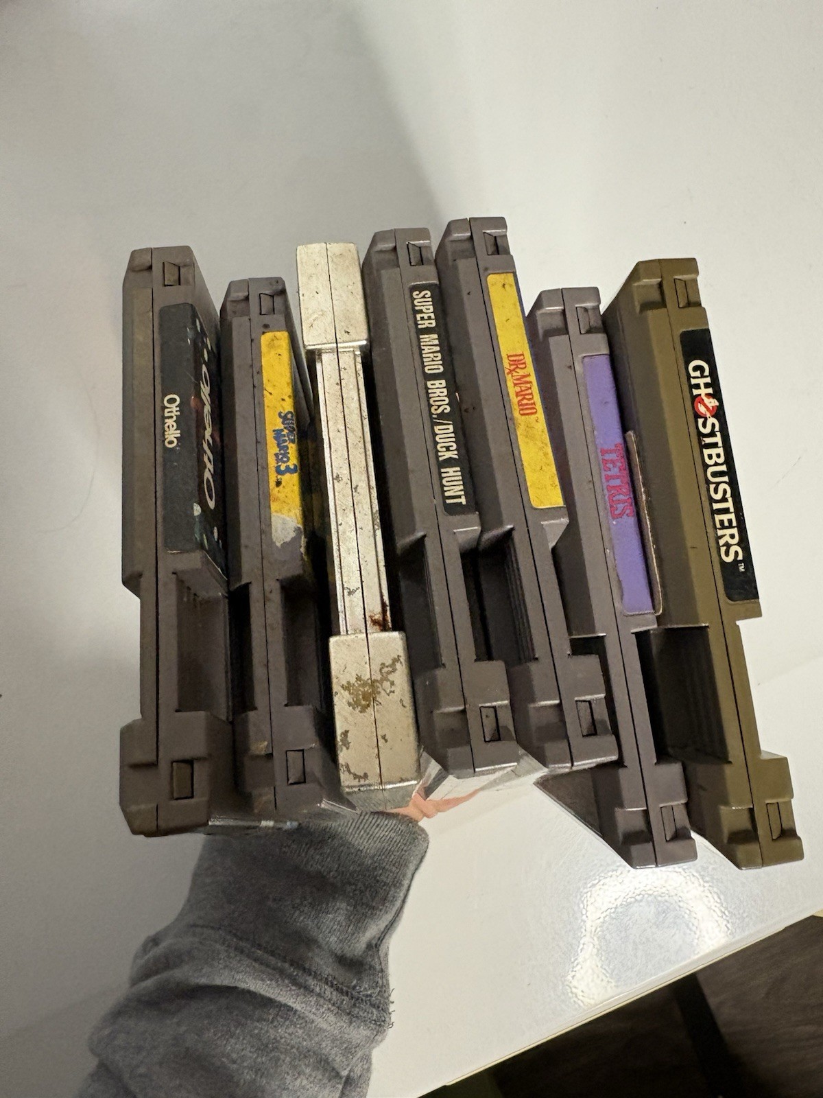 NES Used Game Lot Untested 7 Games Mario Ghostbusters Nintendo