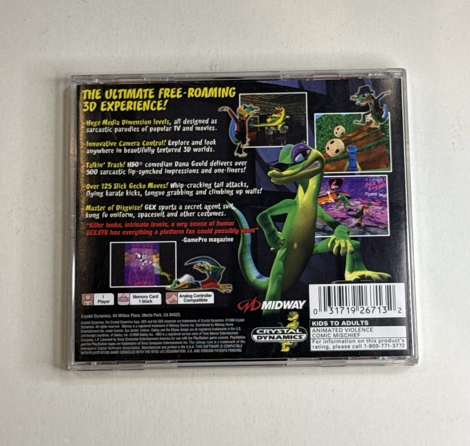 3 Game PS1 Gex Lot: Gex 1, 2, & 3 (Sony PlayStation 1) All CIB Complete W Reg