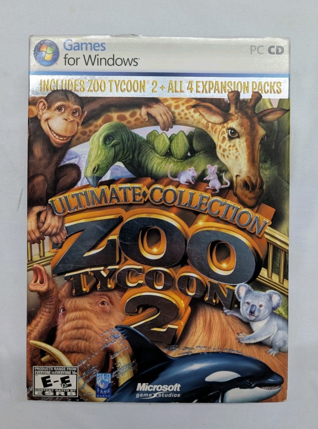 Zoo Tycoon 2 Ultimate Collection PC game (with sleave, case, 3 discs)