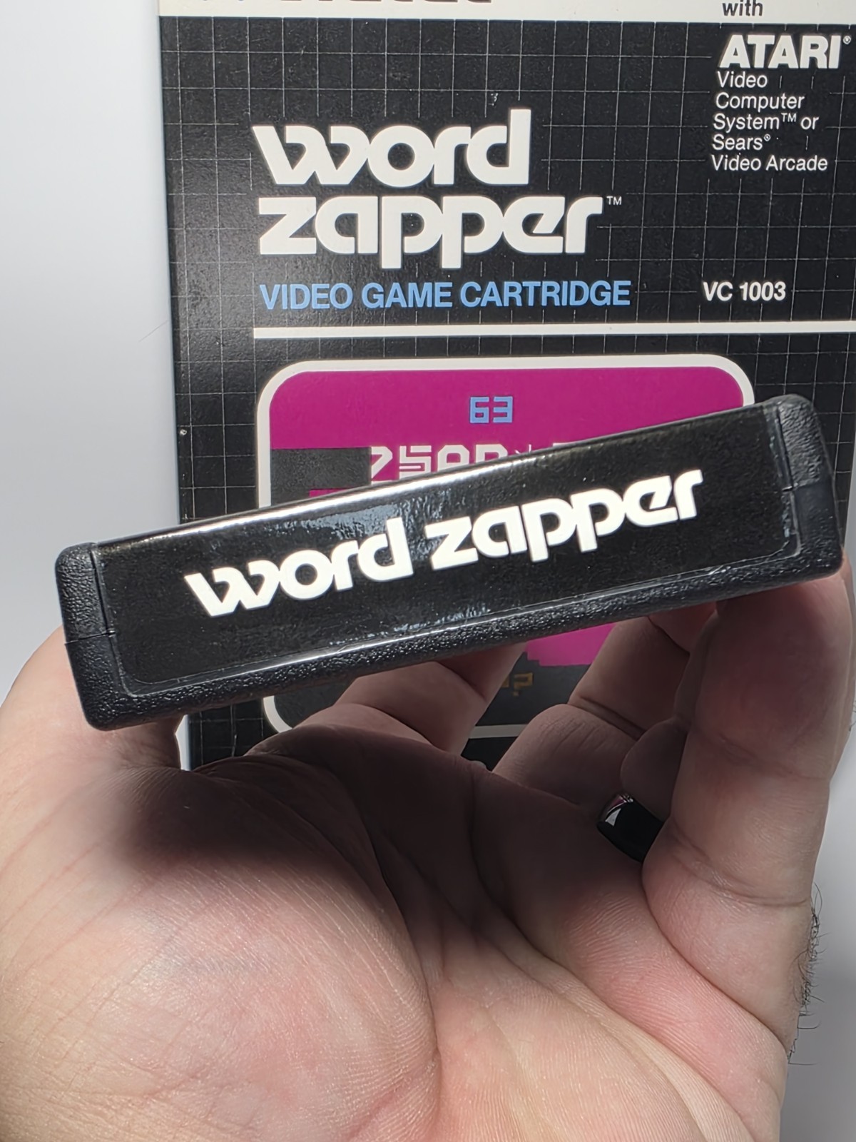 Vtg 1982 Atari VCS VC1003 Word Zapper Complete CIB MINTY!