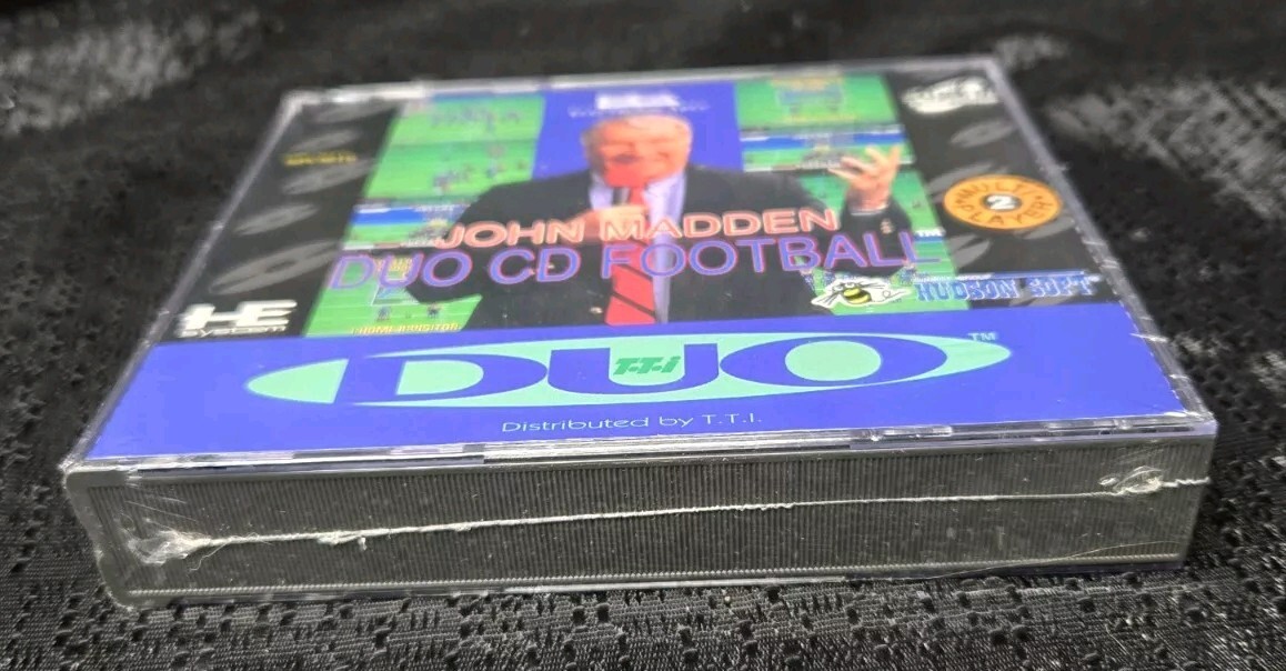 John Madden Football 1993 TurboGrafx CD TurboDuo Super CD ROM *New Sealed