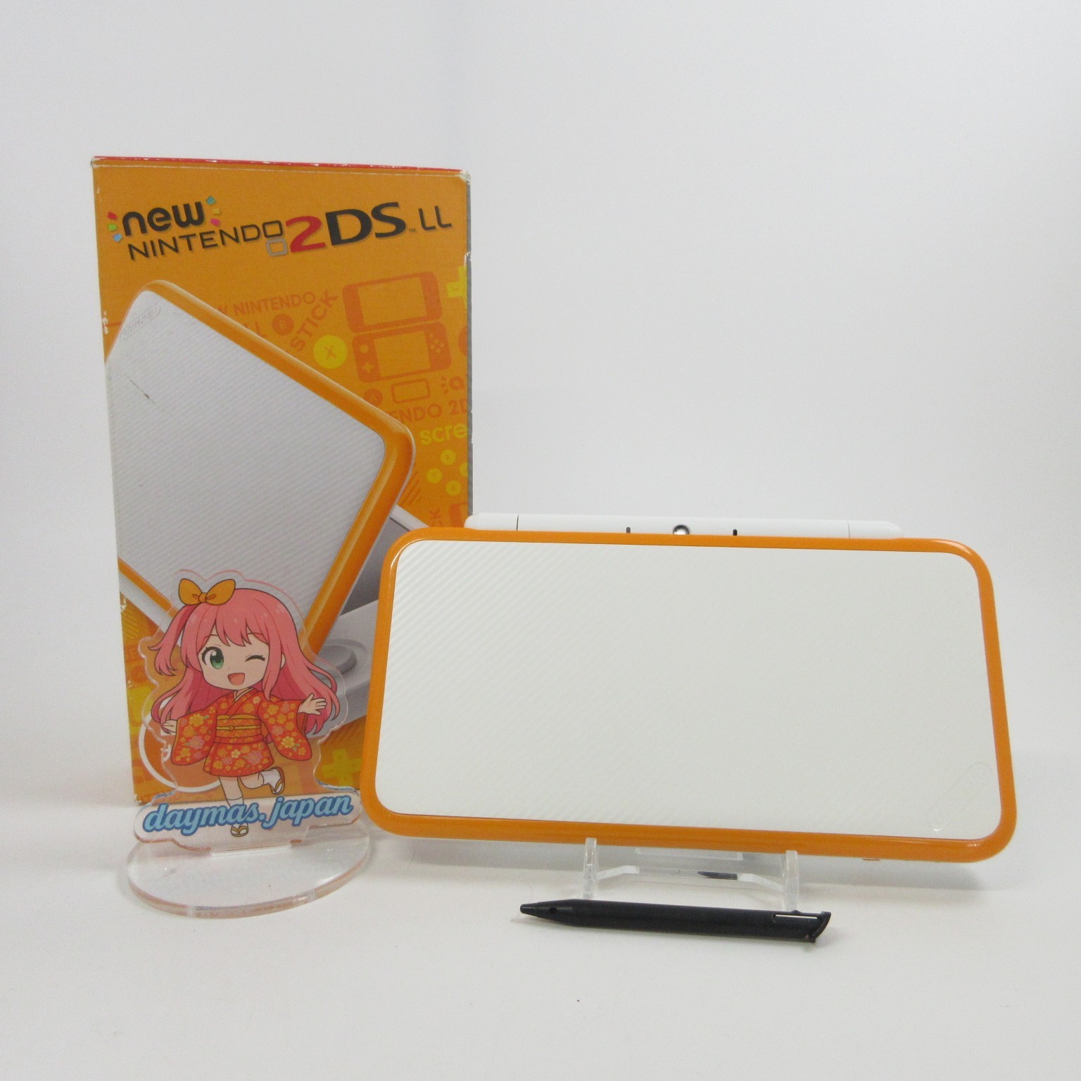 【Mint】Nintendo New 2DS LL XL White x Orange Console Japan Ver. #T-BA08/0618/01
