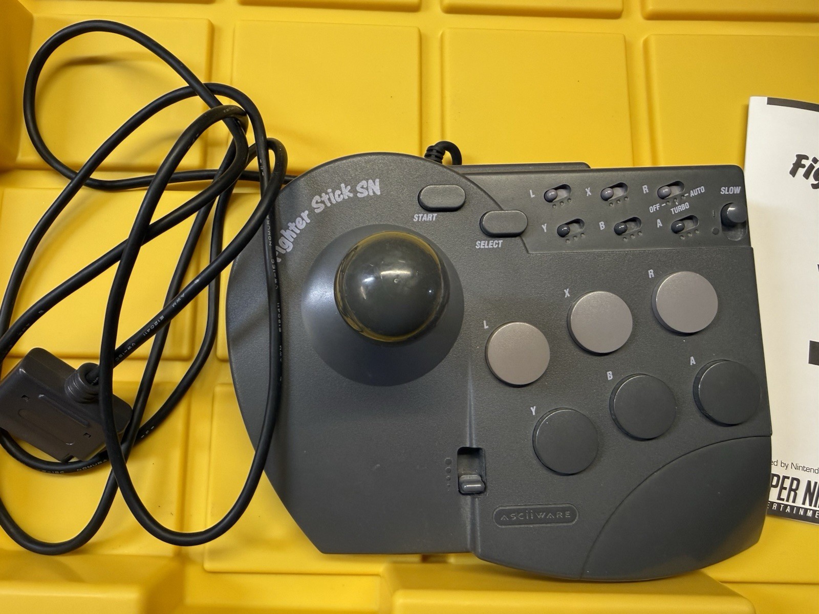 Super Nintendo Fighter Stick SN Controller SNES Arcade Fighting Joystick In Box