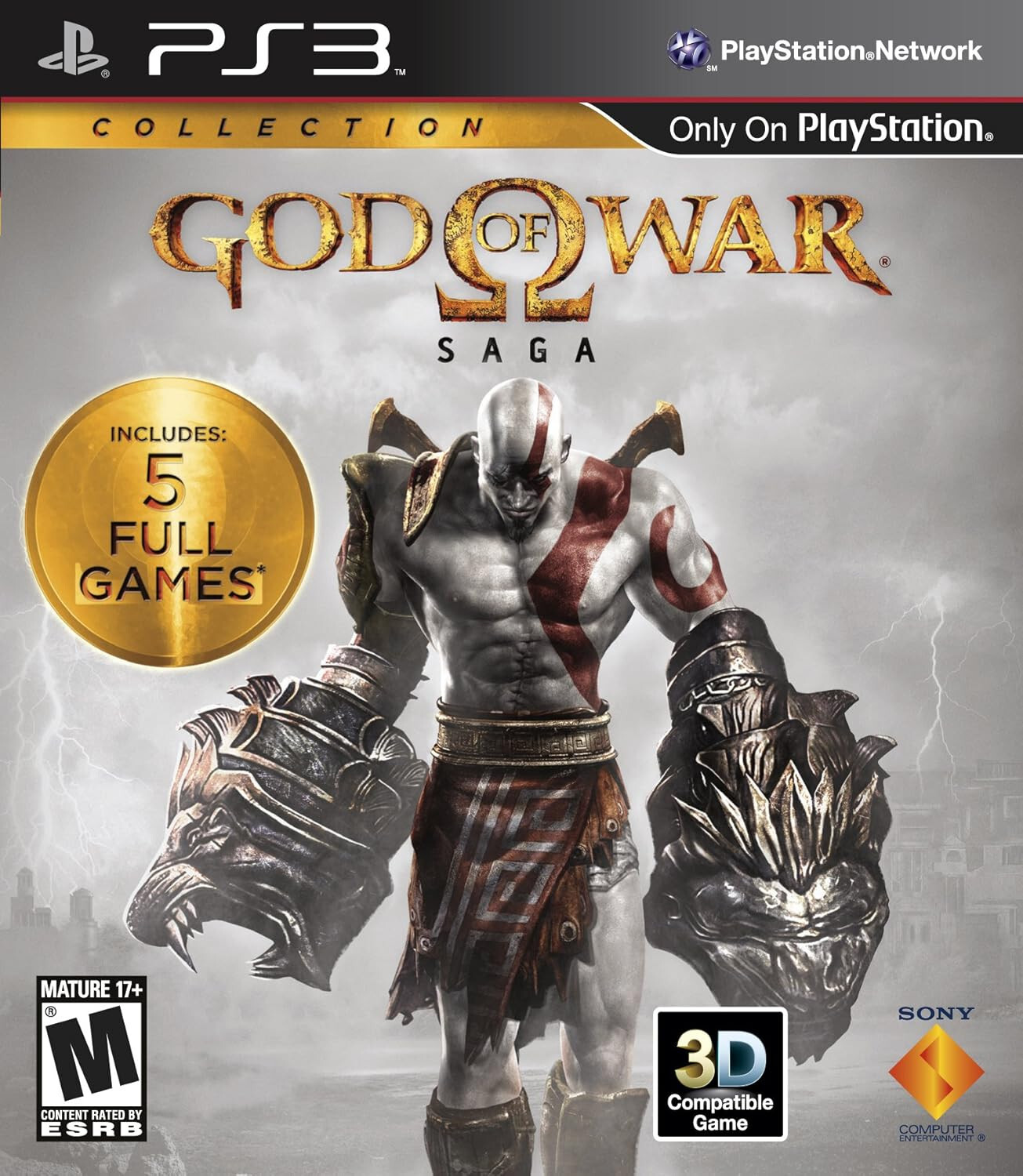 God Of War Saga PS3 (Sony PlayStation 3, 2012) 5-Full Games / *Factory Sealed*
