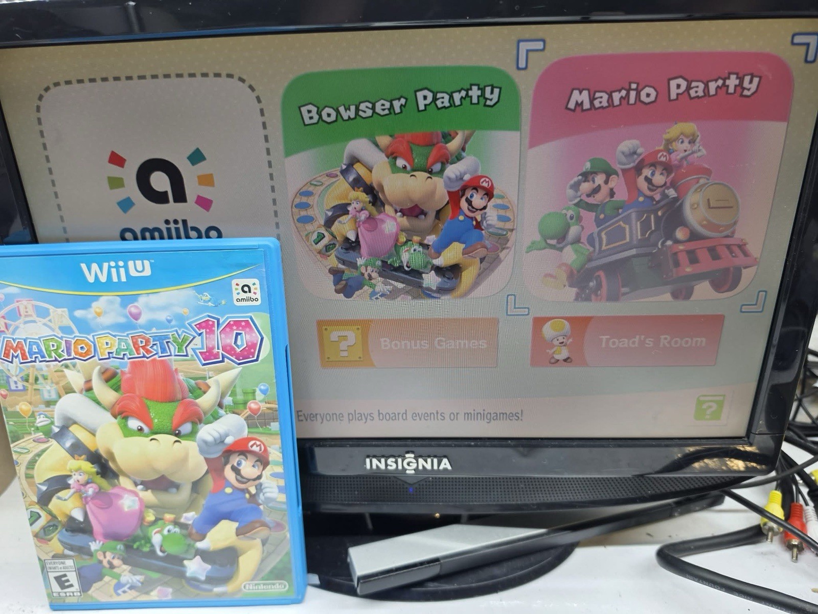 Mario Party 10 (Nintendo Wii U, 2015) Game Case Manual – Tested and Working