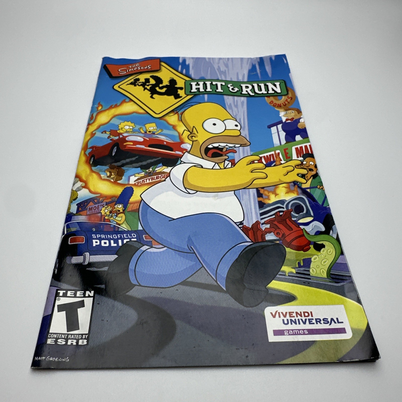 The Simpsons Hit and Run (Sony PlayStation 2 PS2, 2003) Complete Tested
