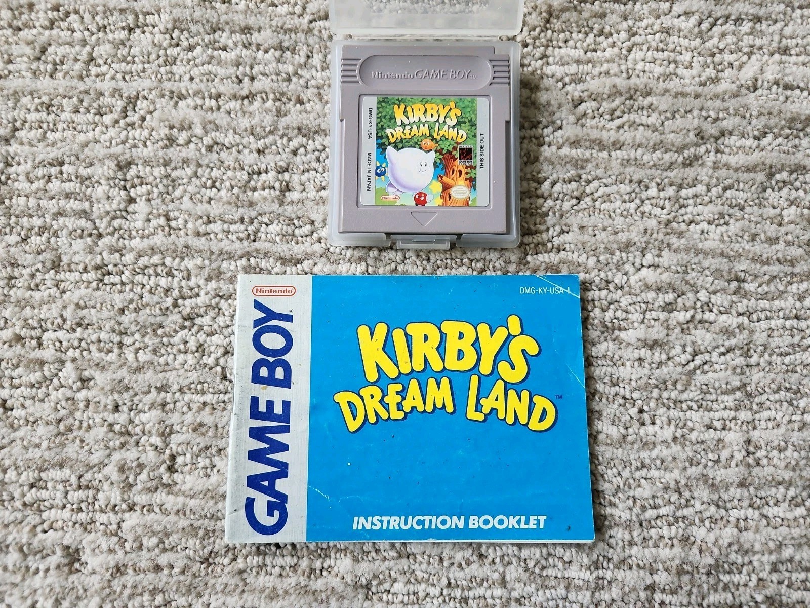 Kirby’s Dream Land (Nintendo Game Boy, 1992) with Manual, EXCELLENT CART!