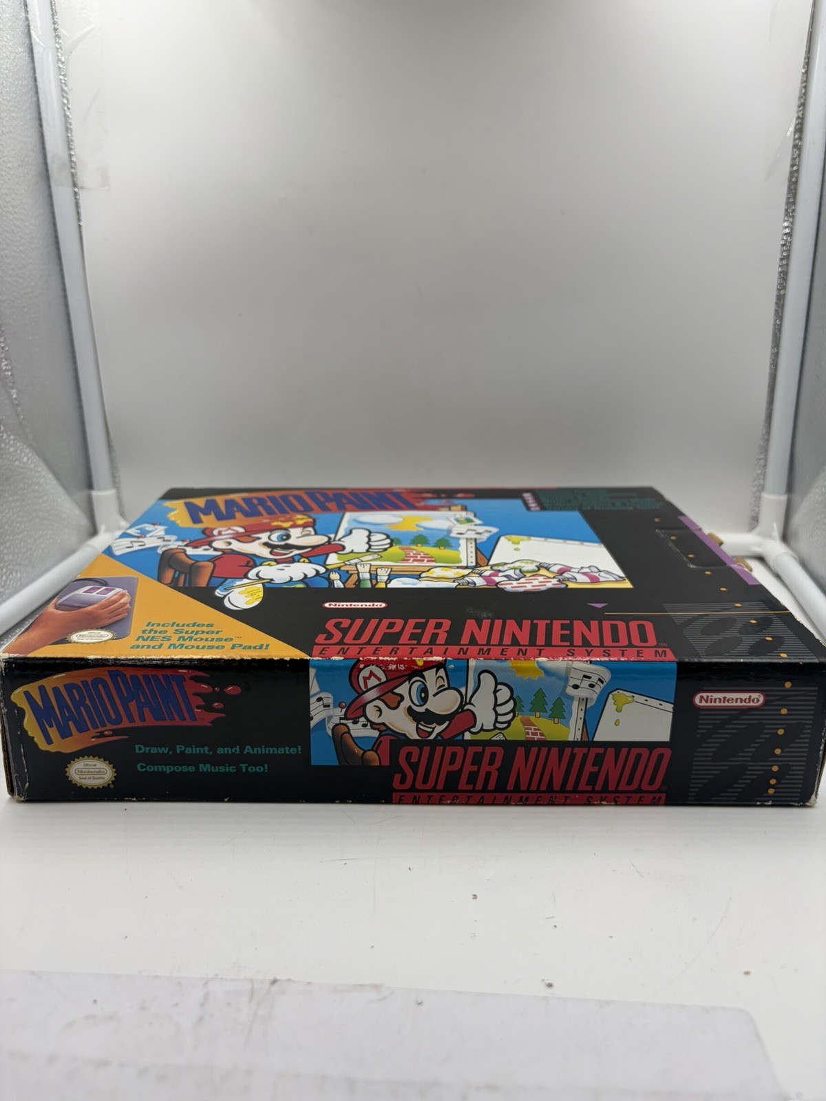 Vintage Original Authentic 1992 Super Nintendo SNES Mario Paint Box Foam Inserts