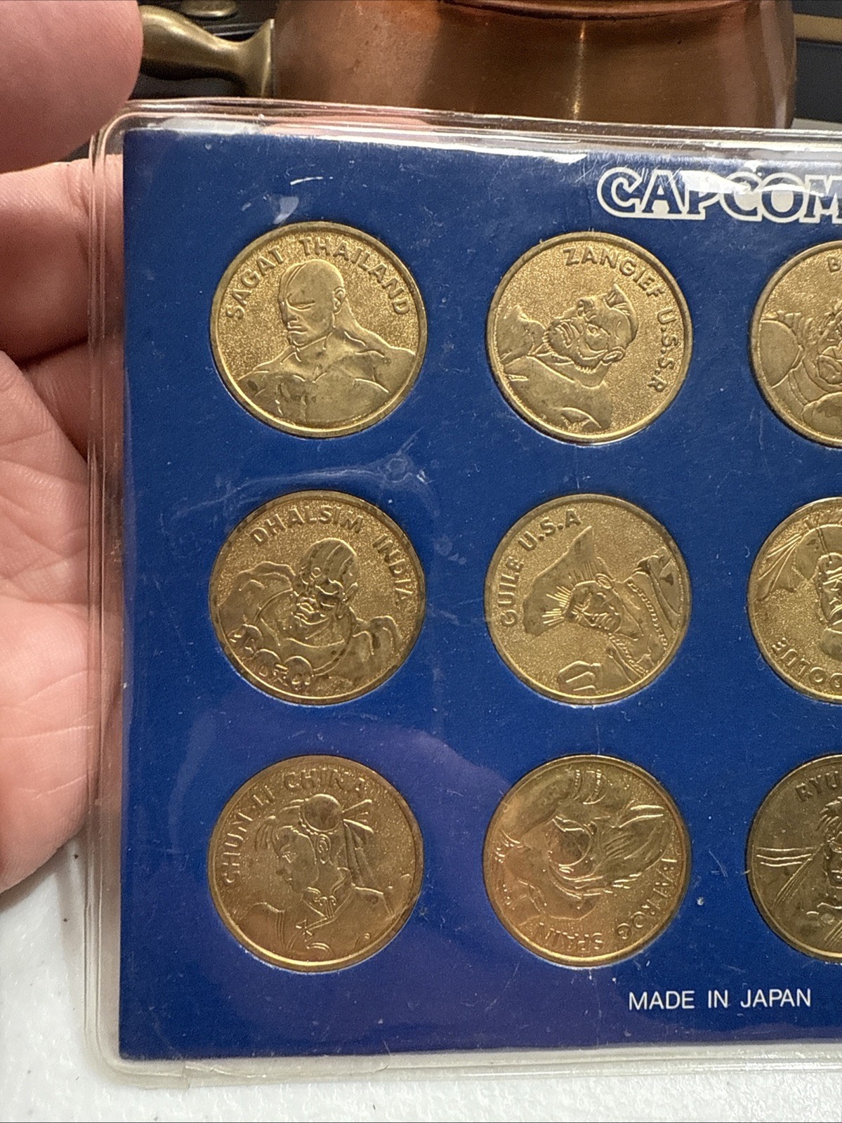 Street Fighter 2 II Coins Complete Golden Set 12 Capcom Vintage Club Nintendo