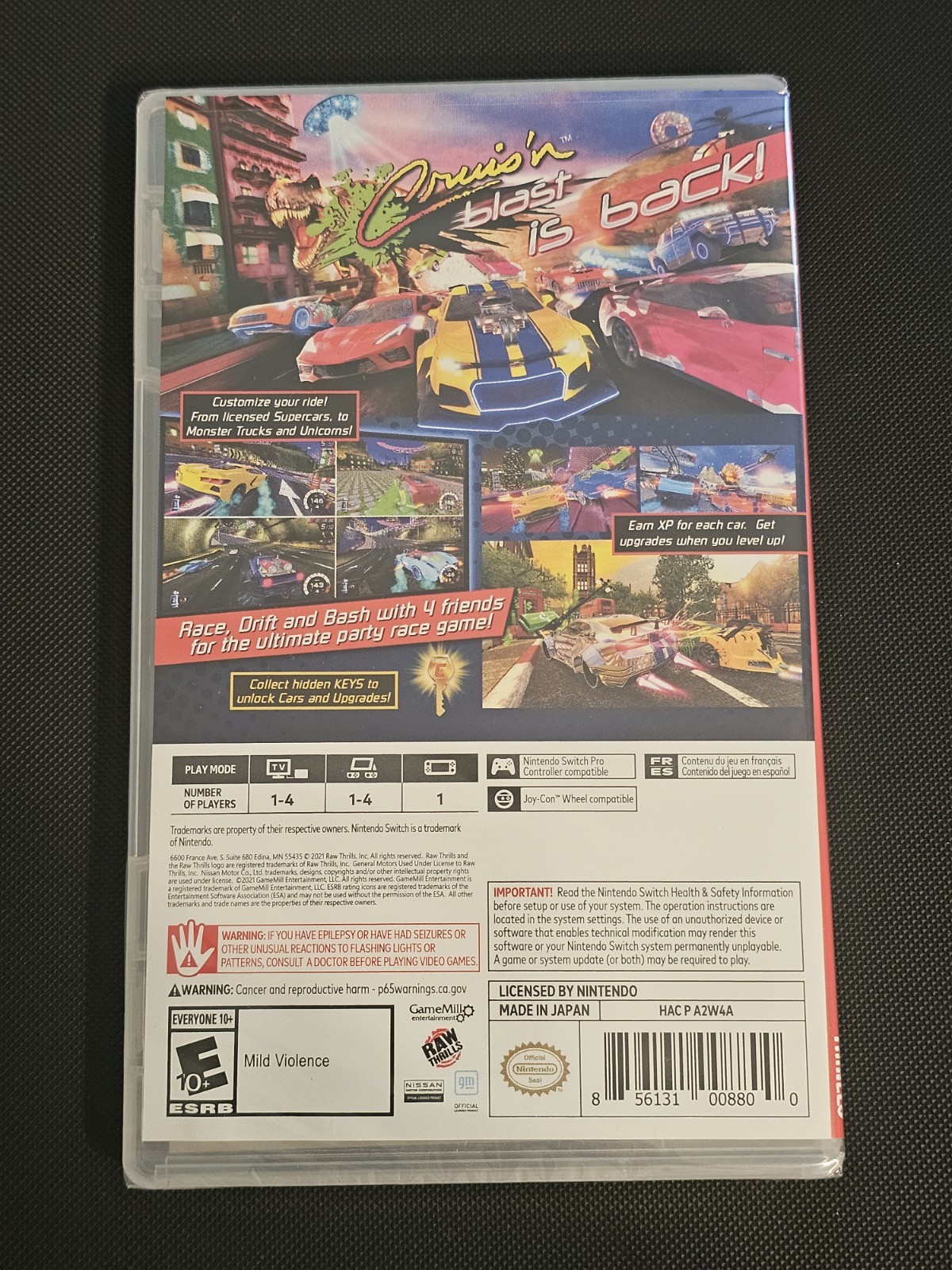 Cruis’n Blast Nintendo Switch Game New/SEALED Cruisn Cruisin