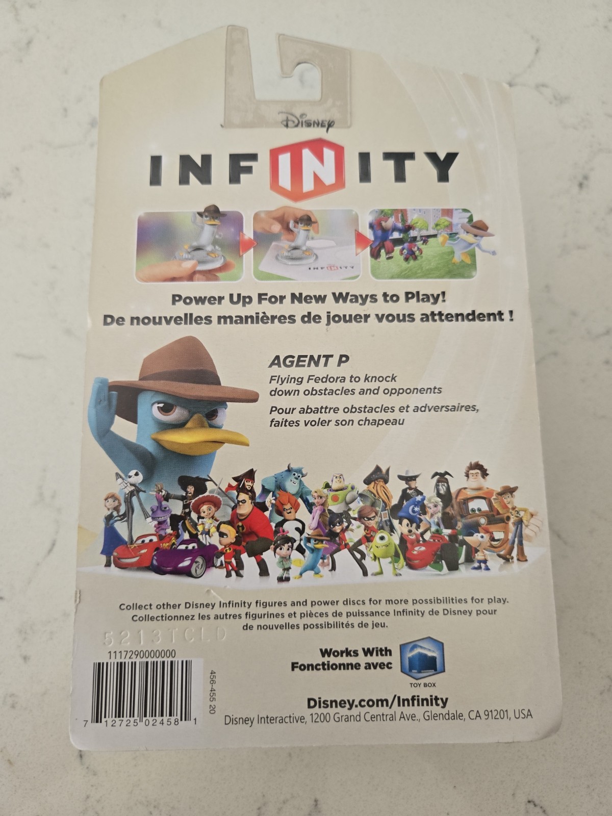 Disney Infinity 1.0 Phineas & Ferb Perry The Platypus Crystal Agent P Figure