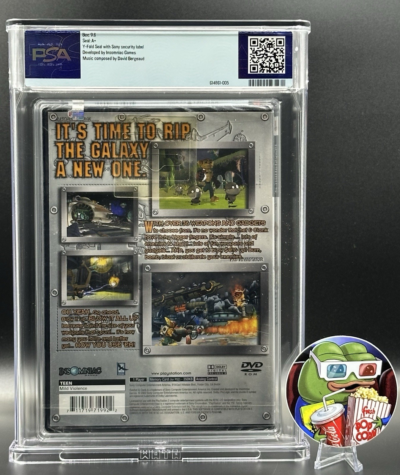 Ratchet & Clank • PSA 9.6 A+ • 1st Print • PlayStation 2
