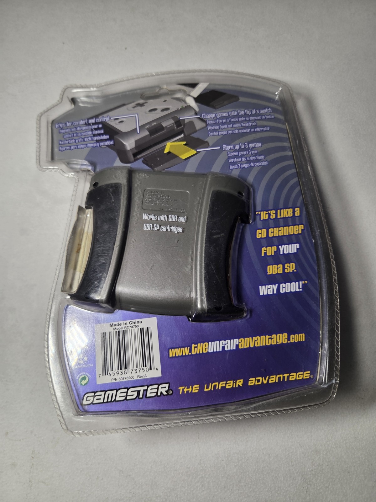Nintendo GAMEBOY Advance Game Changer Gamechanger Radica Gamester GBA & SP New