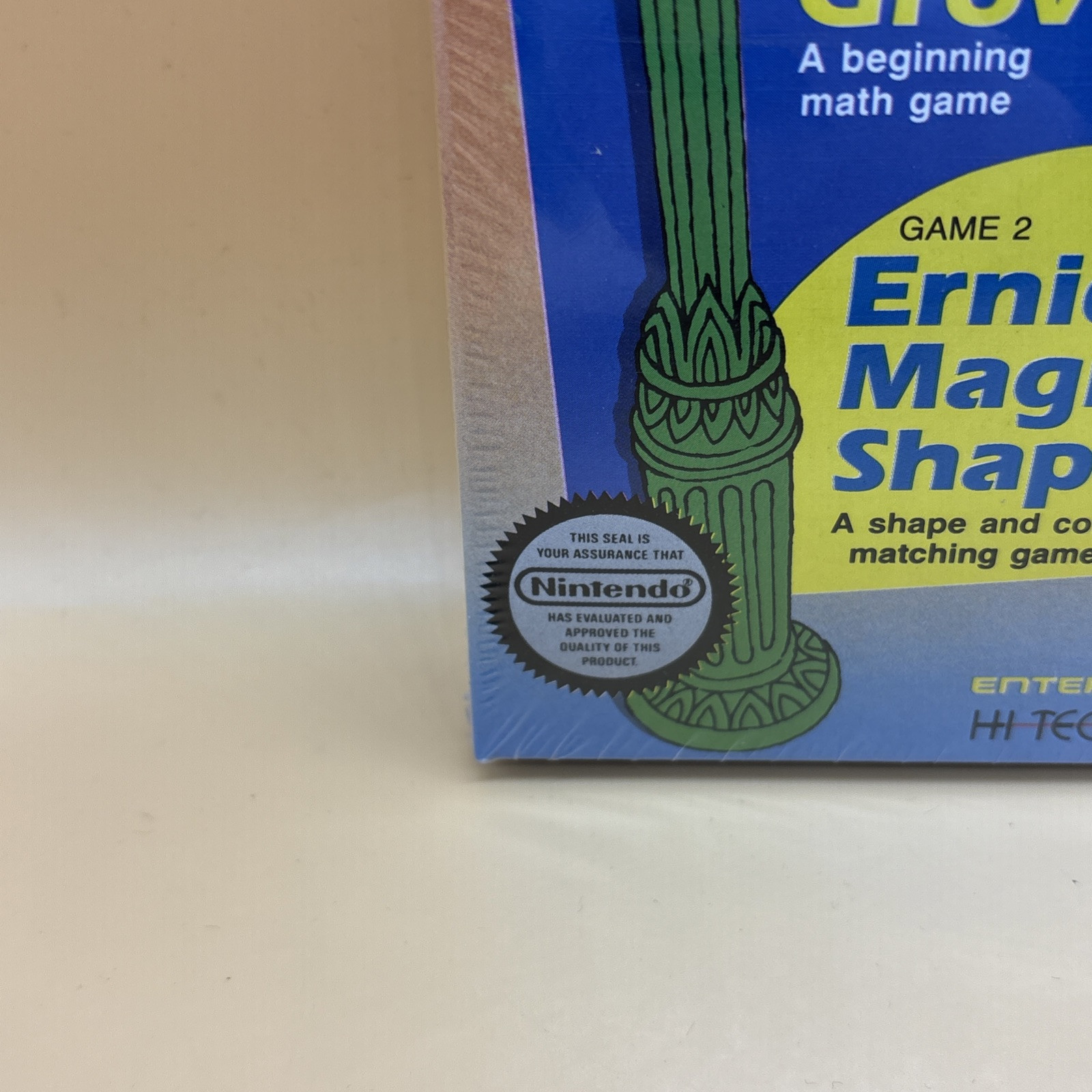 oval seal Sesame Street 123 complete in box nintendo nes game factory MINT