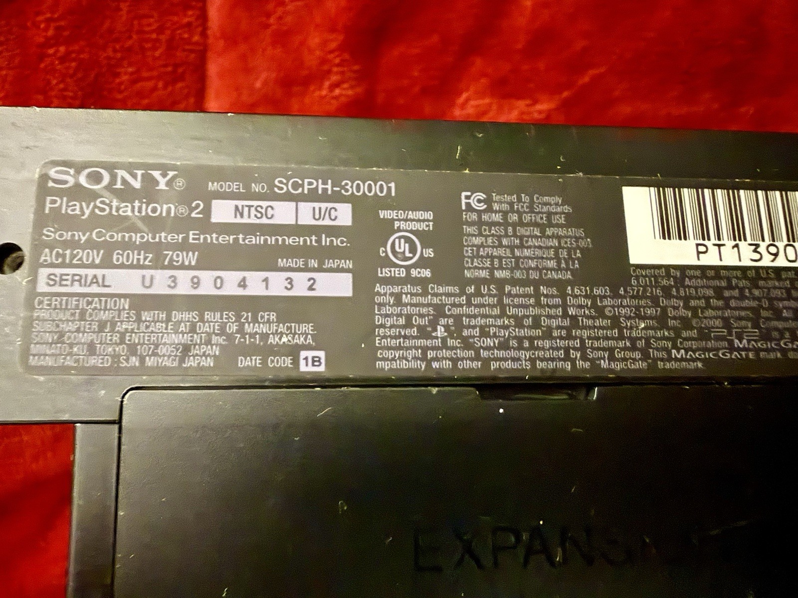 Sony PlayStation 2 PS2 Fat Console SCPH-30001 + Controller & Cables – Tested