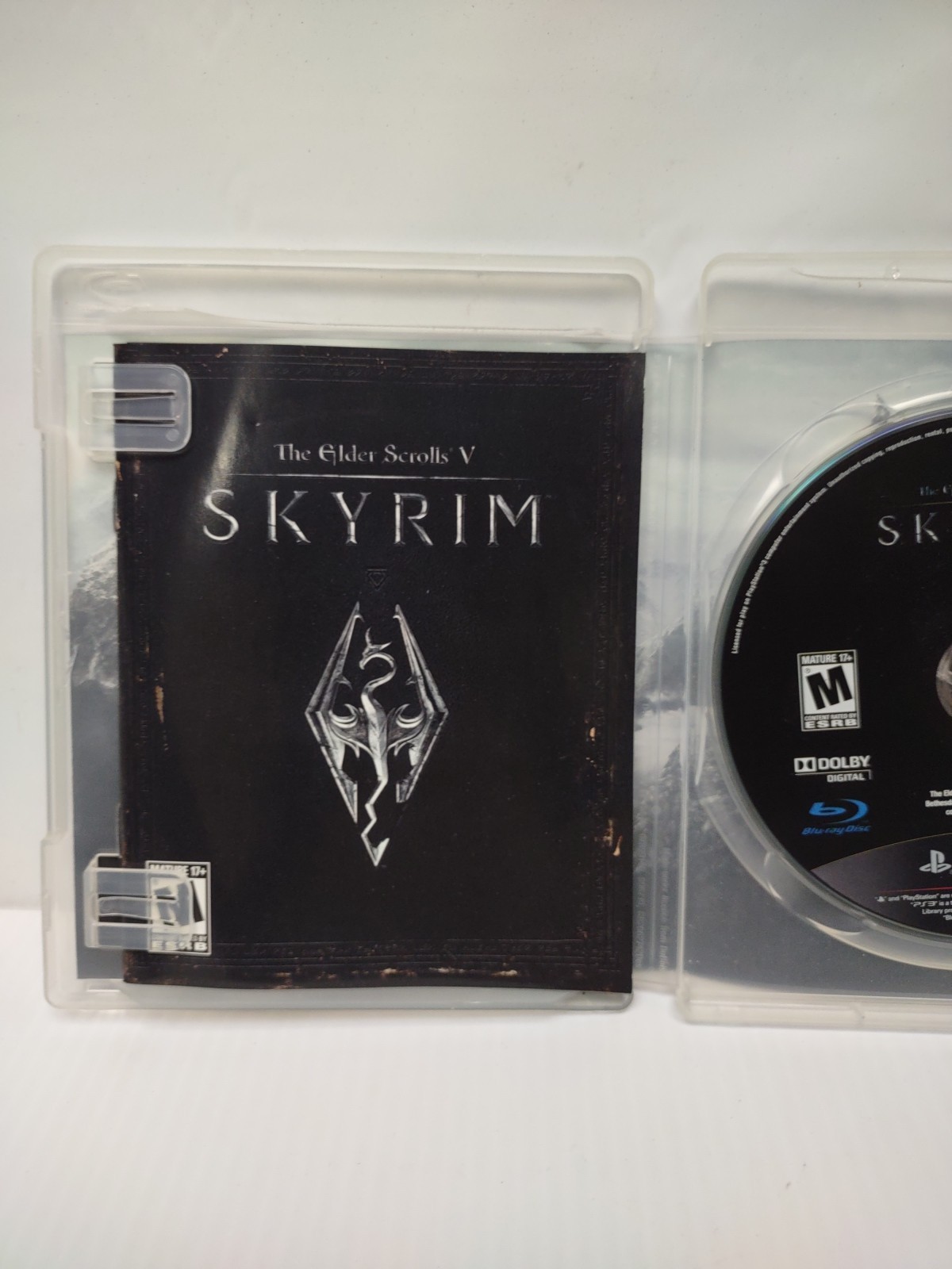The Elder Scrolls V: Skyrim PS3 Sony PlayStation 3 with Manual No map