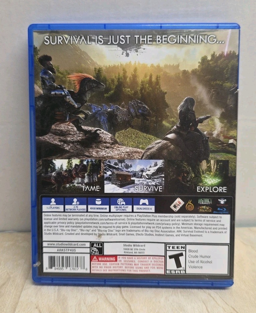 Studio Wildcard Ark: Survival Evolved (Sony PlayStation 4, 2017)