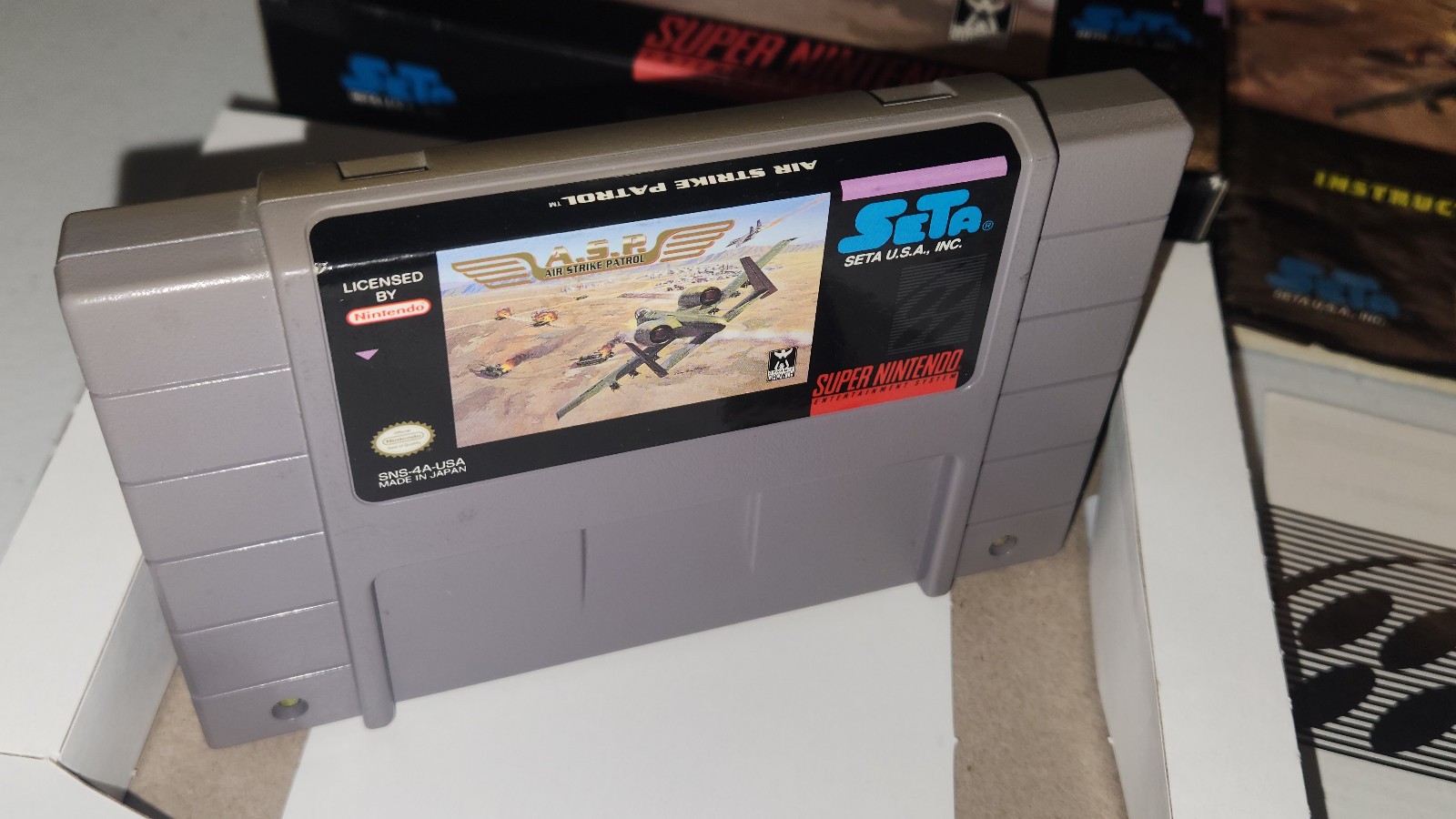 A.S.P. Air Strike Patrol (SNES) Super Nintendo CIB