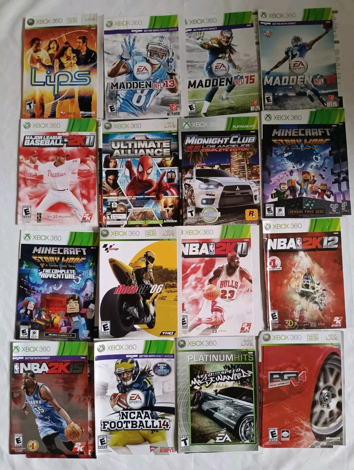 XBOX 360 Replacement Cover Art ONLY