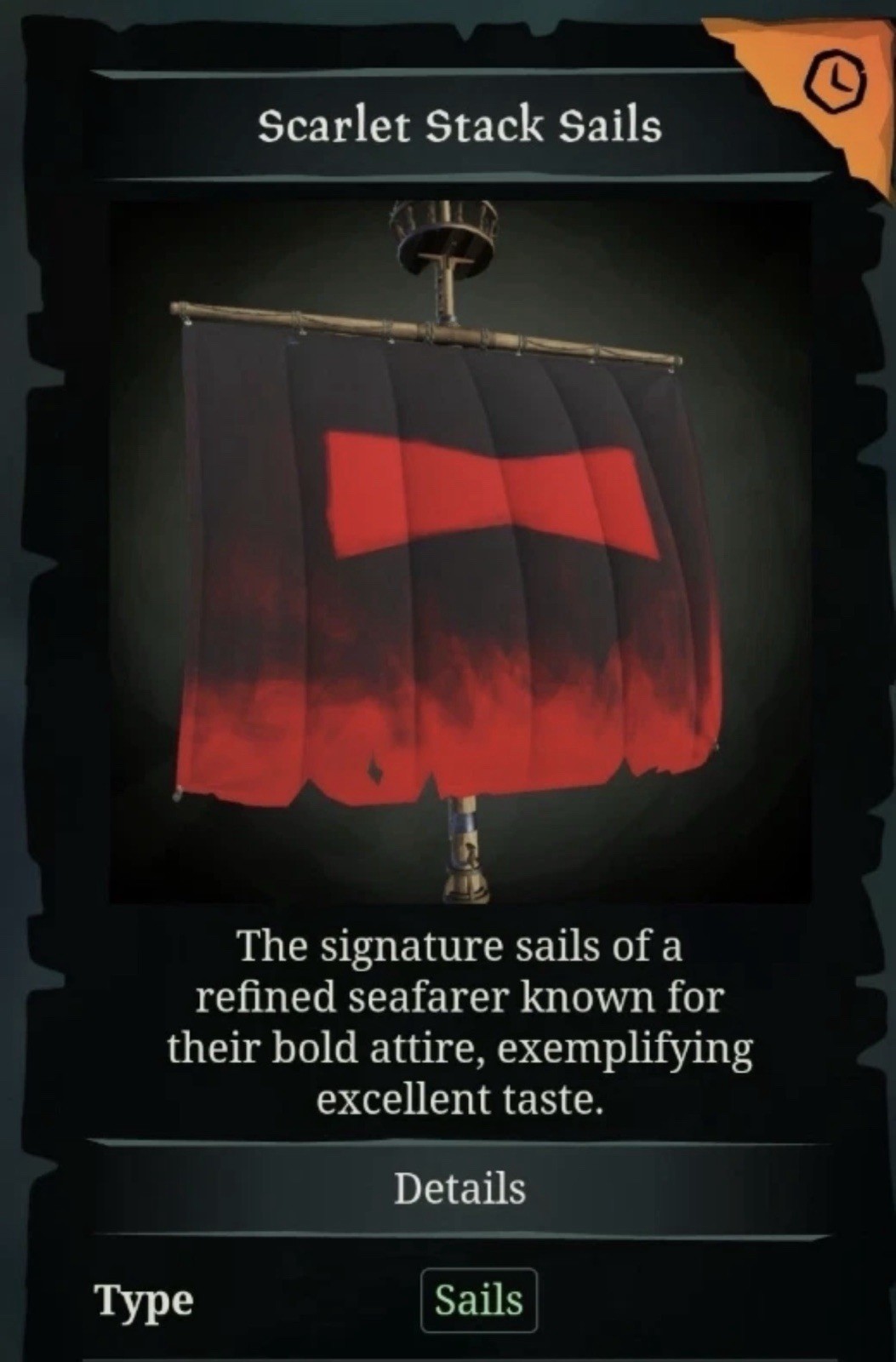 Pringles Scarlet Stack Sails for Sea of Thieves In-Game Cosmetic Item