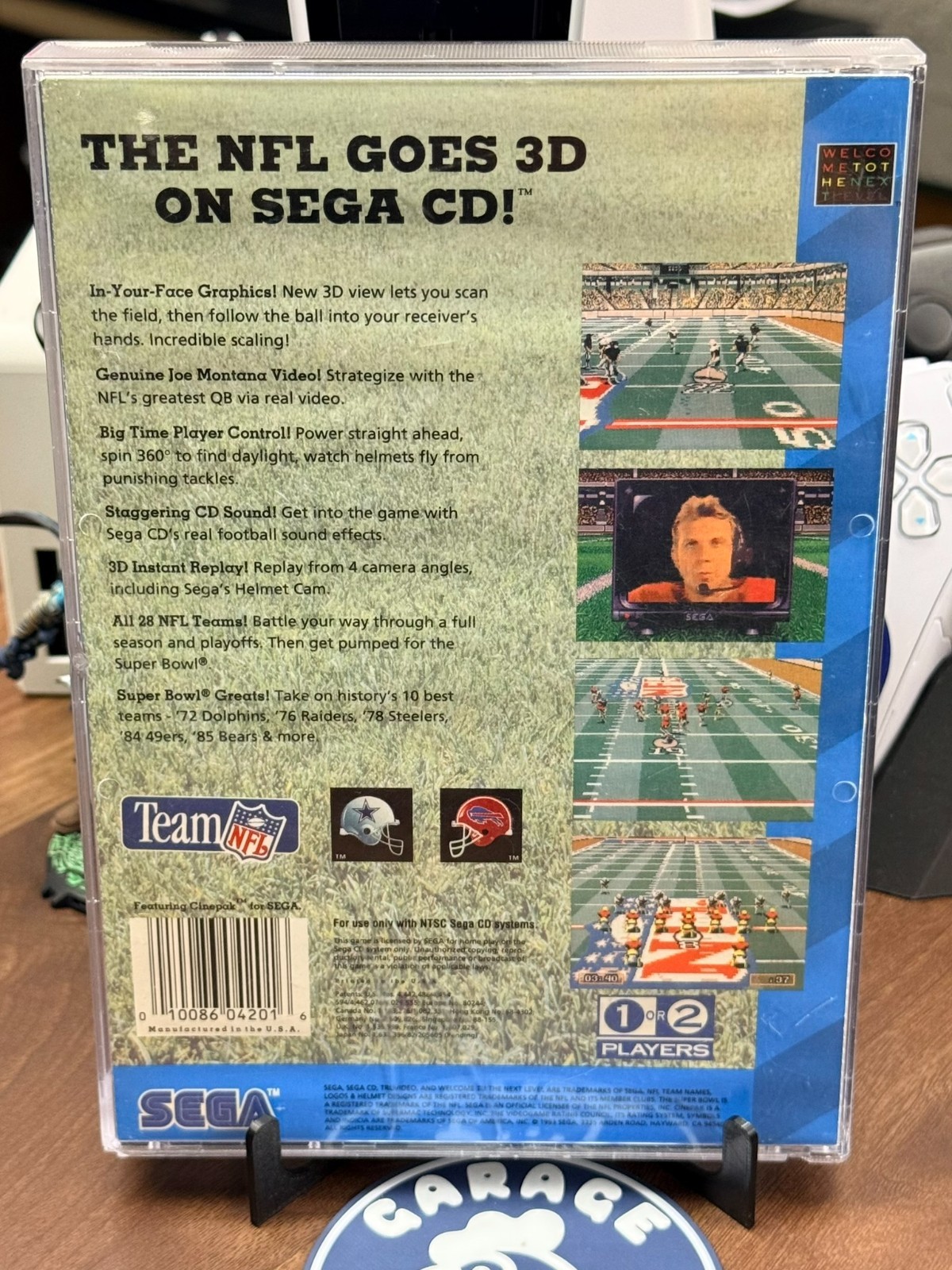 Joe Montana’s NFL Football – Sega CD – Blank Reg Card – Cleaned & FAST SHIP!