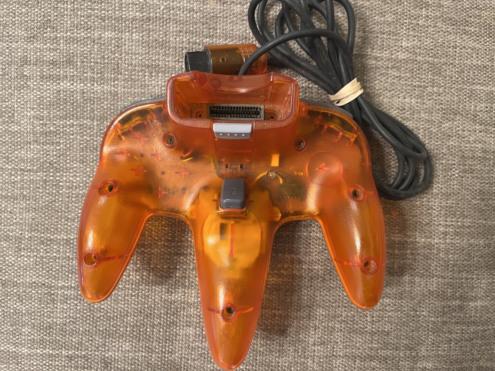 TESTED Official OEM Nintendo 64 N64 Fire Orange Controller – Loose Stick