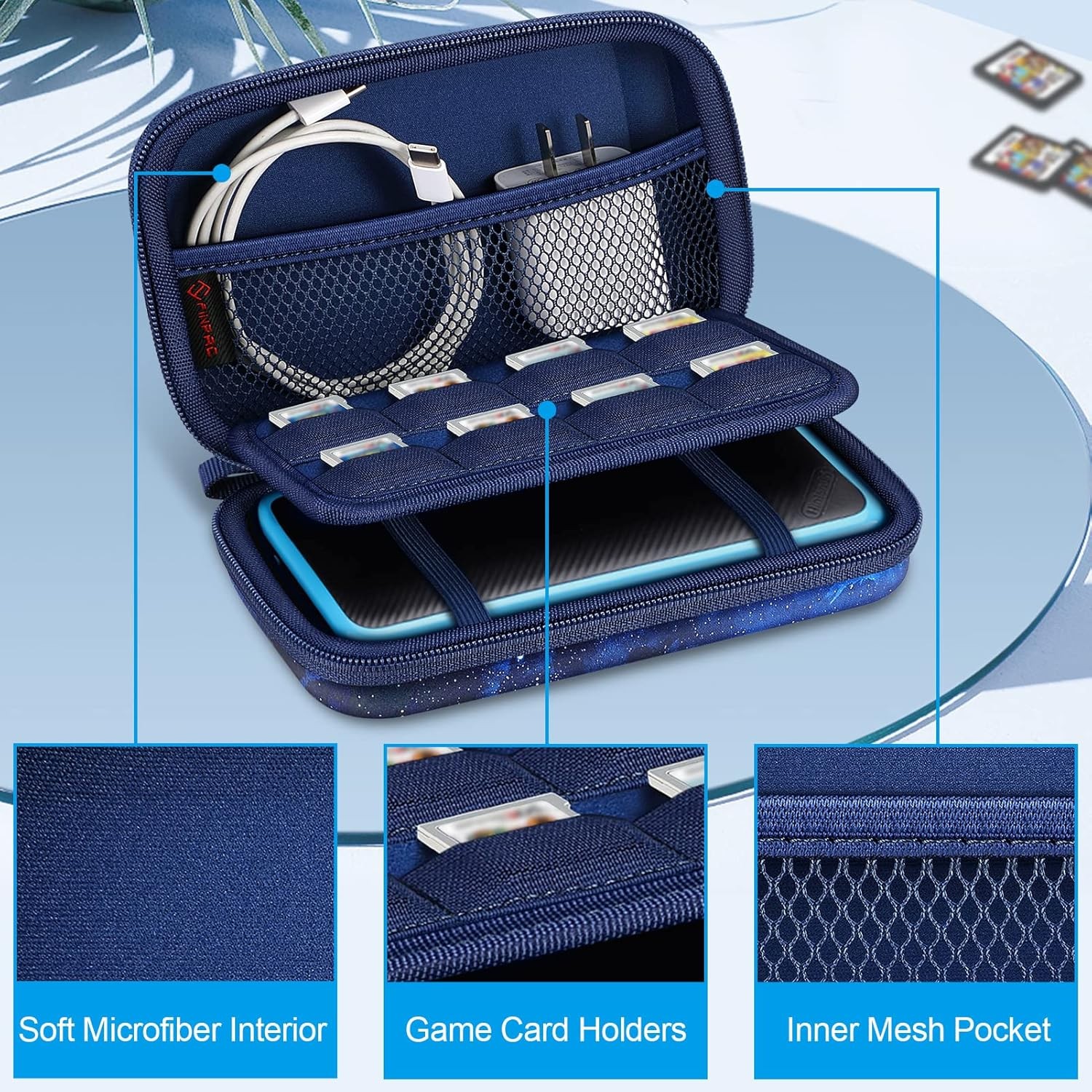 Carry Case for Nintendo 3DS XL, 3DS LL, 2DS XL Hard EVA Shell Cover Travel Bag